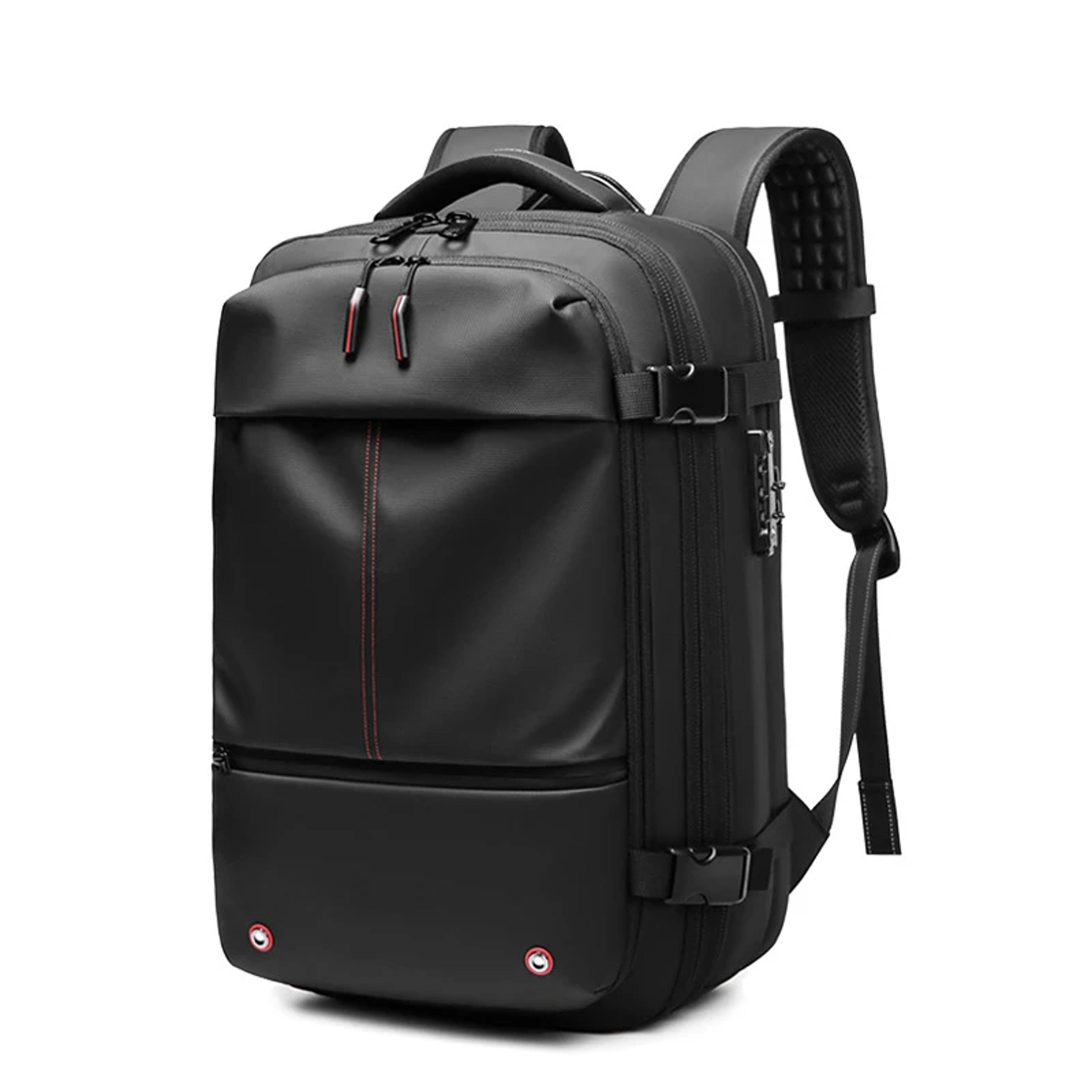 Vacuum Compression Travel Backpack Laptop Expandable Carry On Bag 2