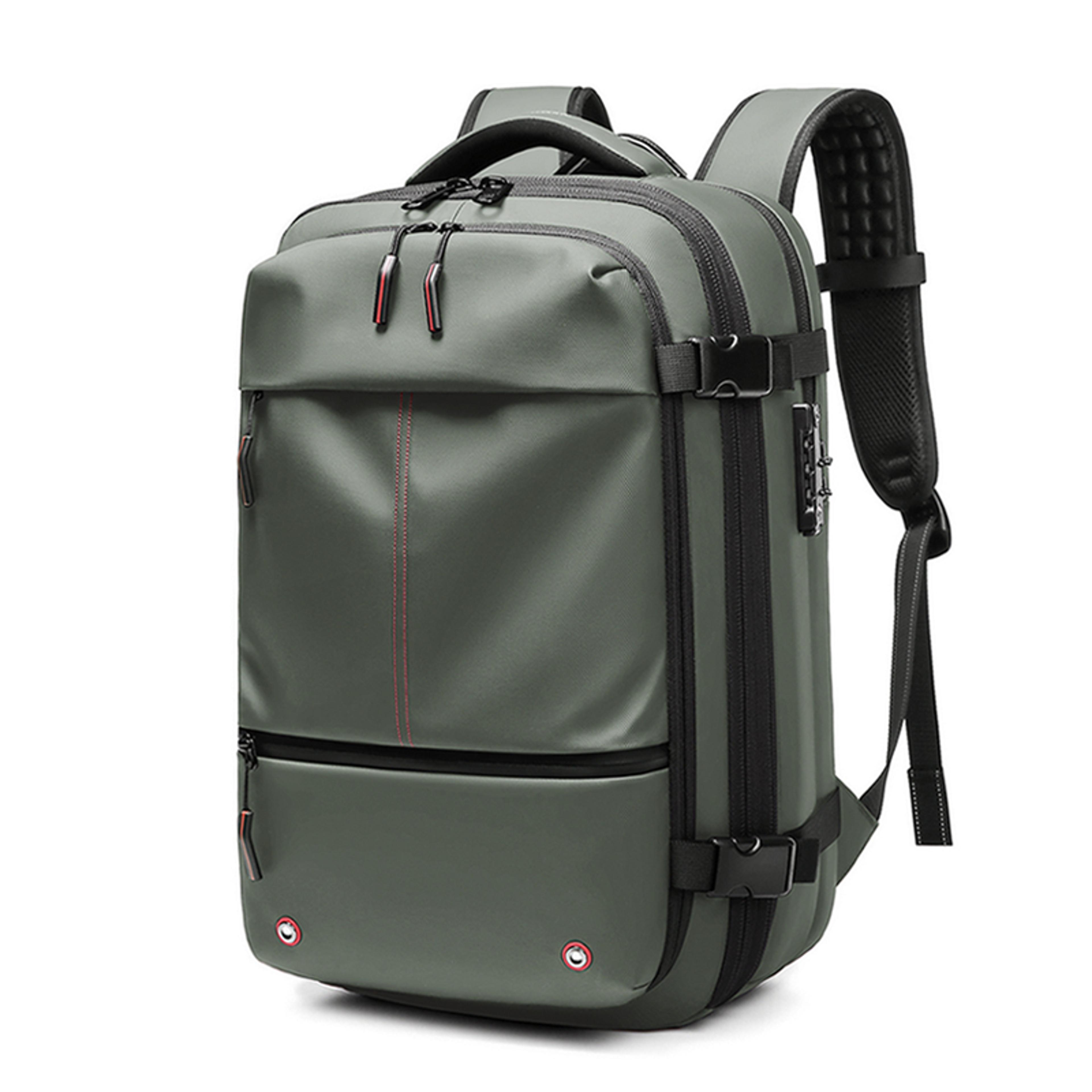 Vacuum Compression Travel Backpack Laptop Expandable Carry On Bag 3