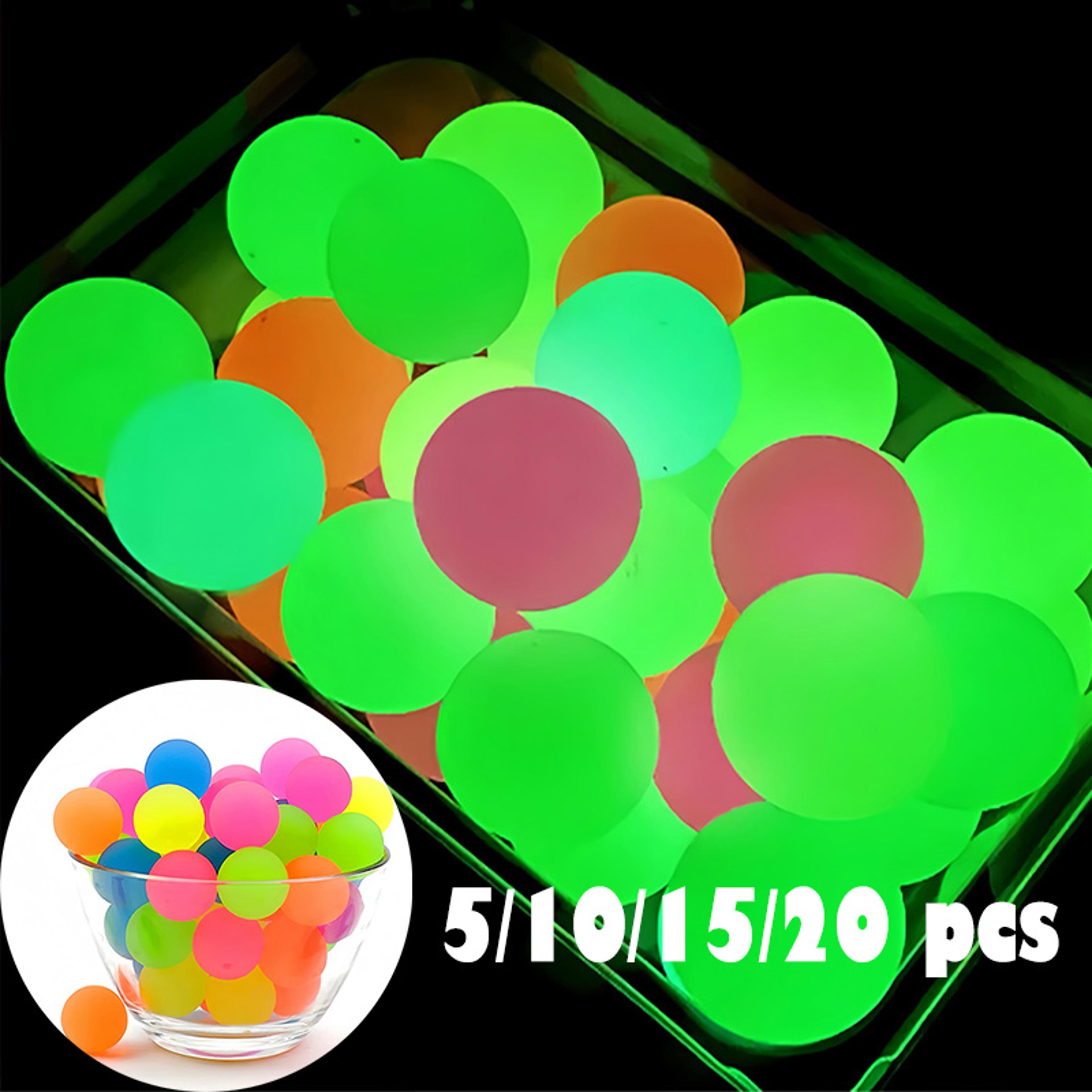 glow in the dark bouncy balls for kids, rubber party favors and classroom prizes