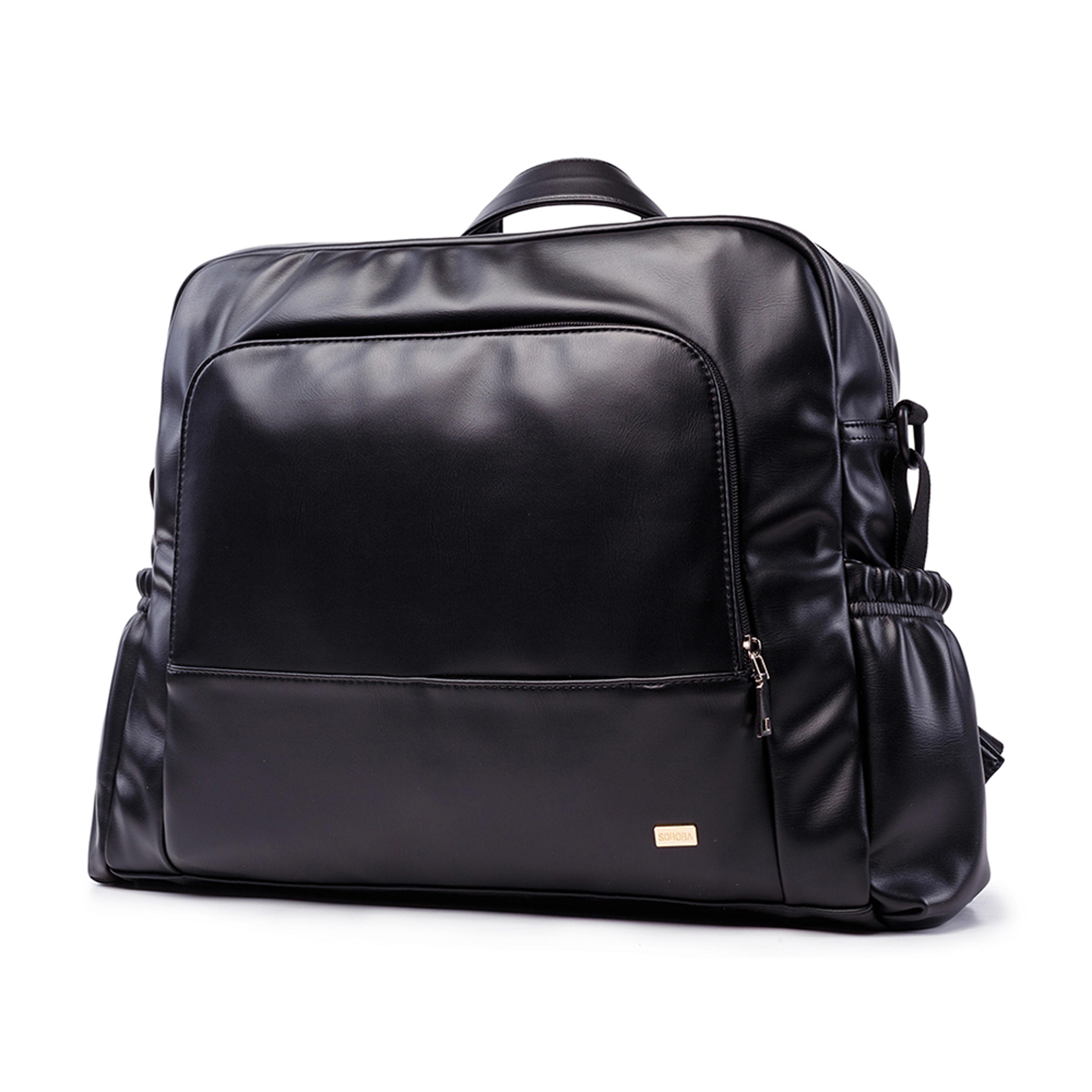 waterproof leather diaper bag backpack large capacity baby changing bag with straps