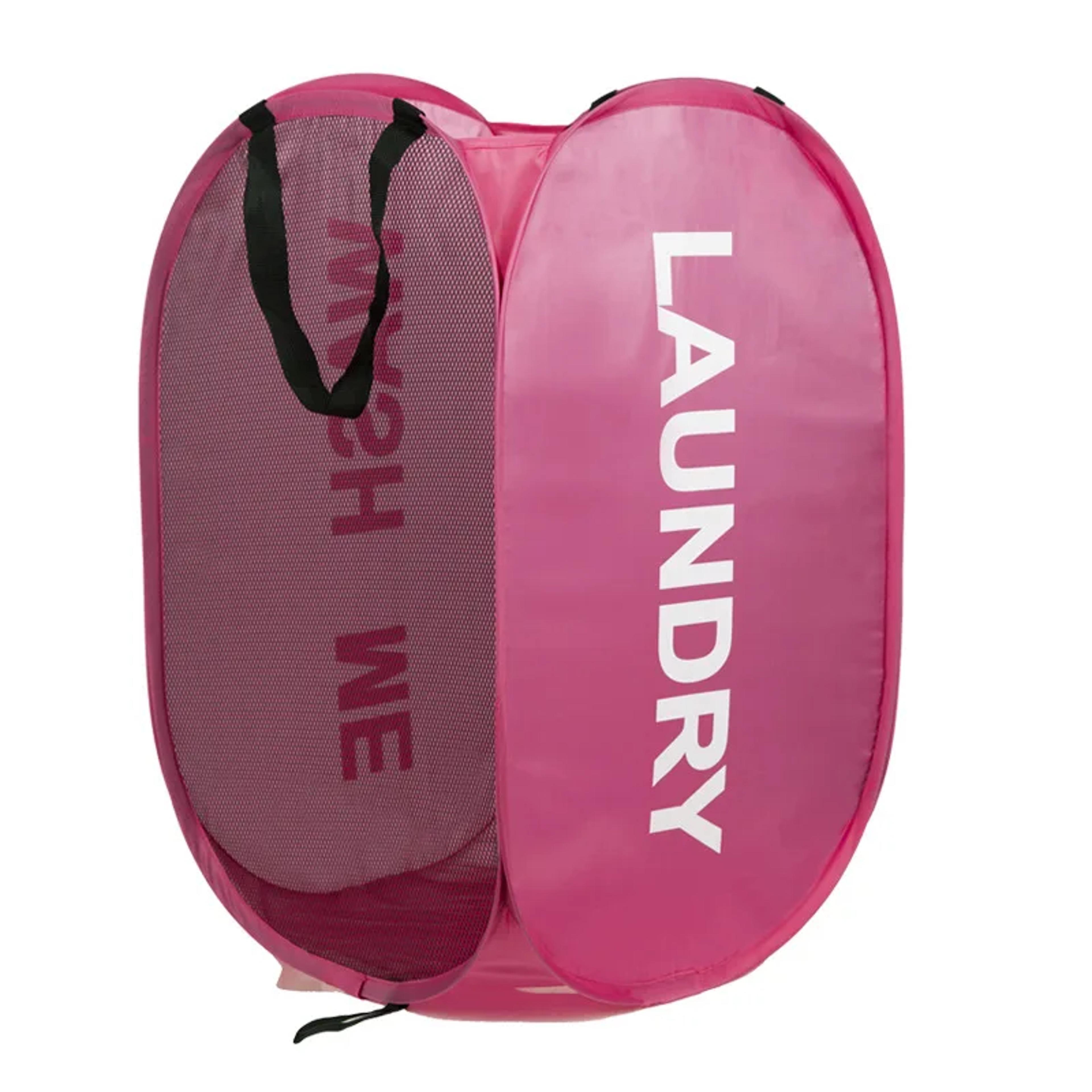 foldable double sided printed laundry bag vertical dirty clothes storage basket