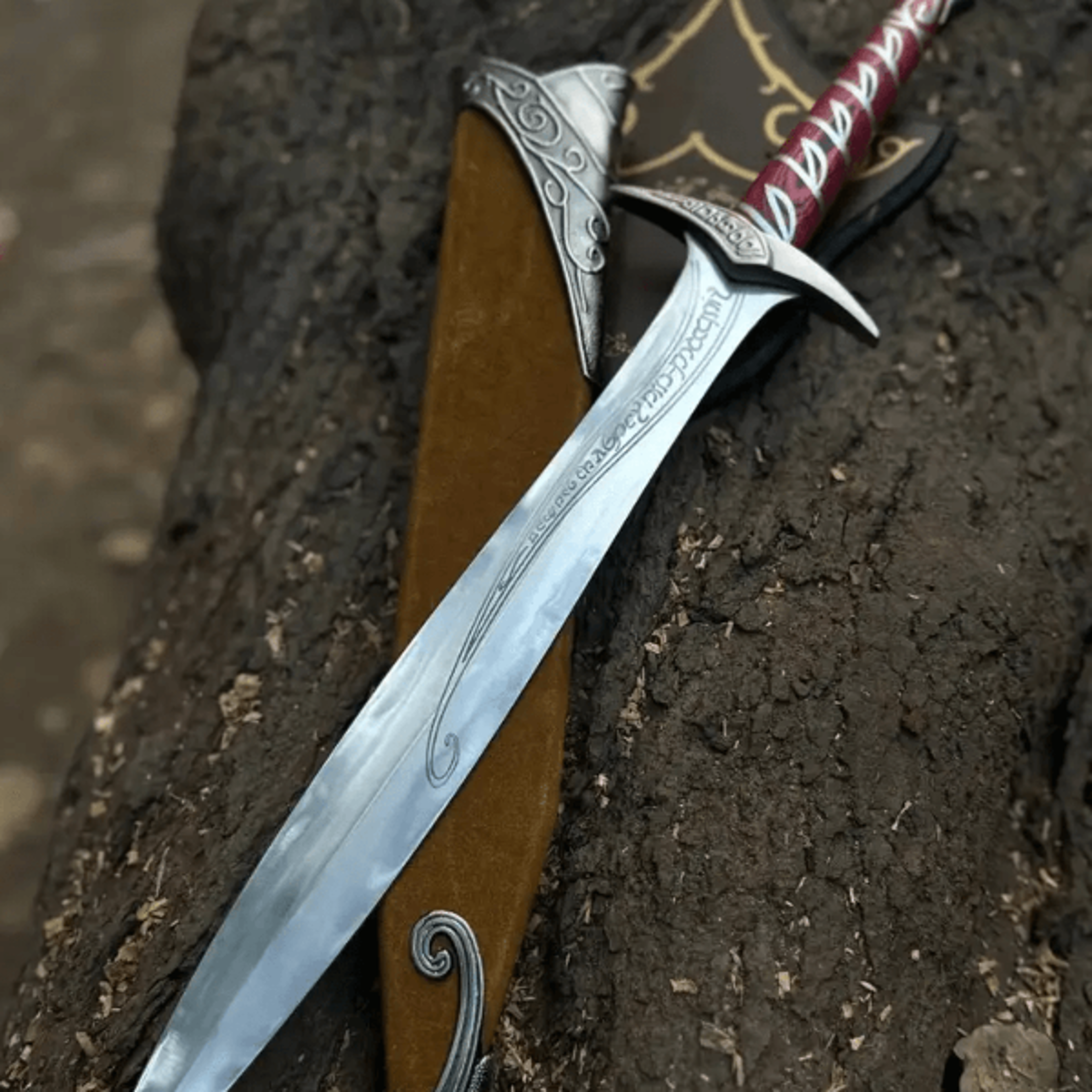 viking lotr sting sword replica - lord of the rings collectible