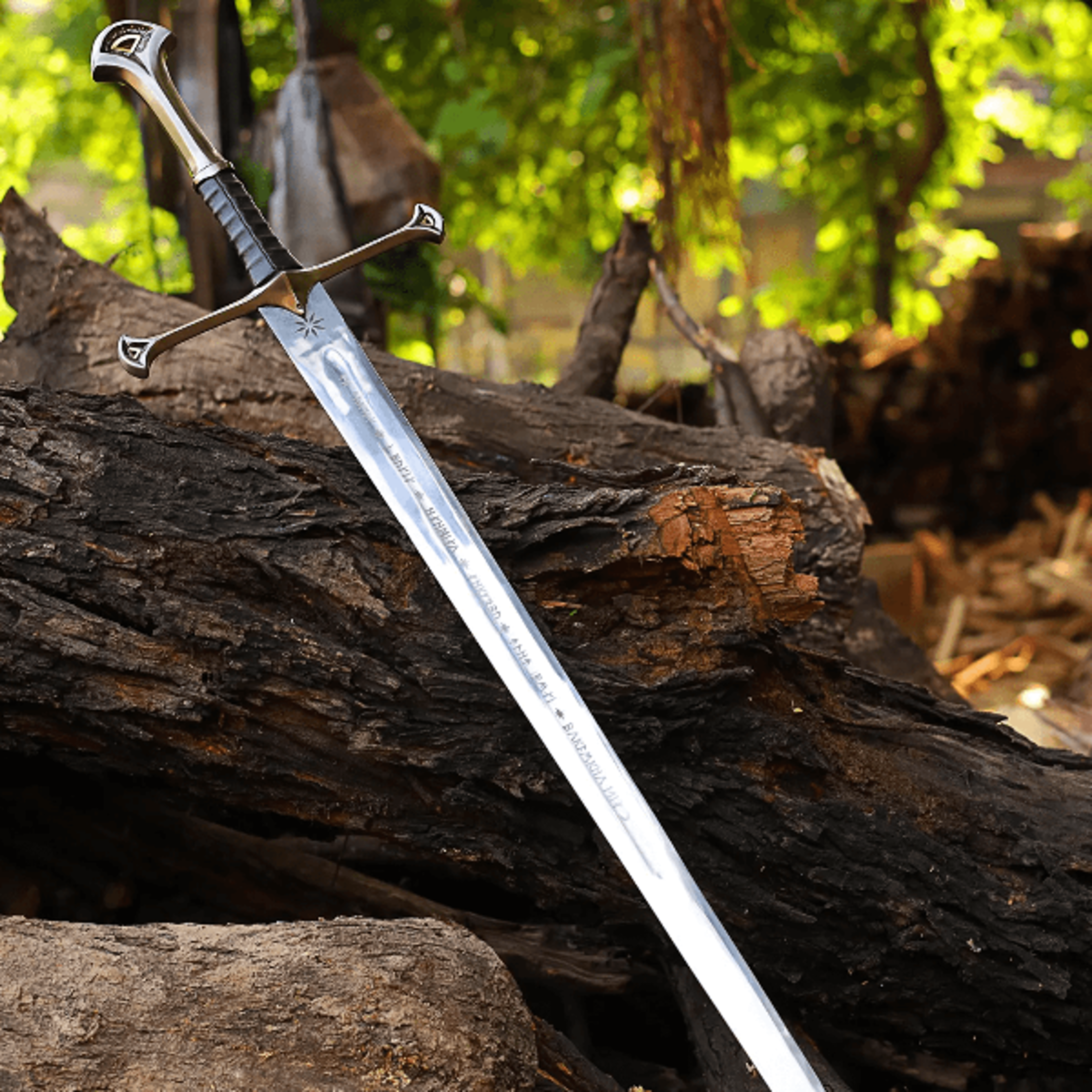 hand forged viking sword replica high carbon steel, medieval collectible with leather sheath