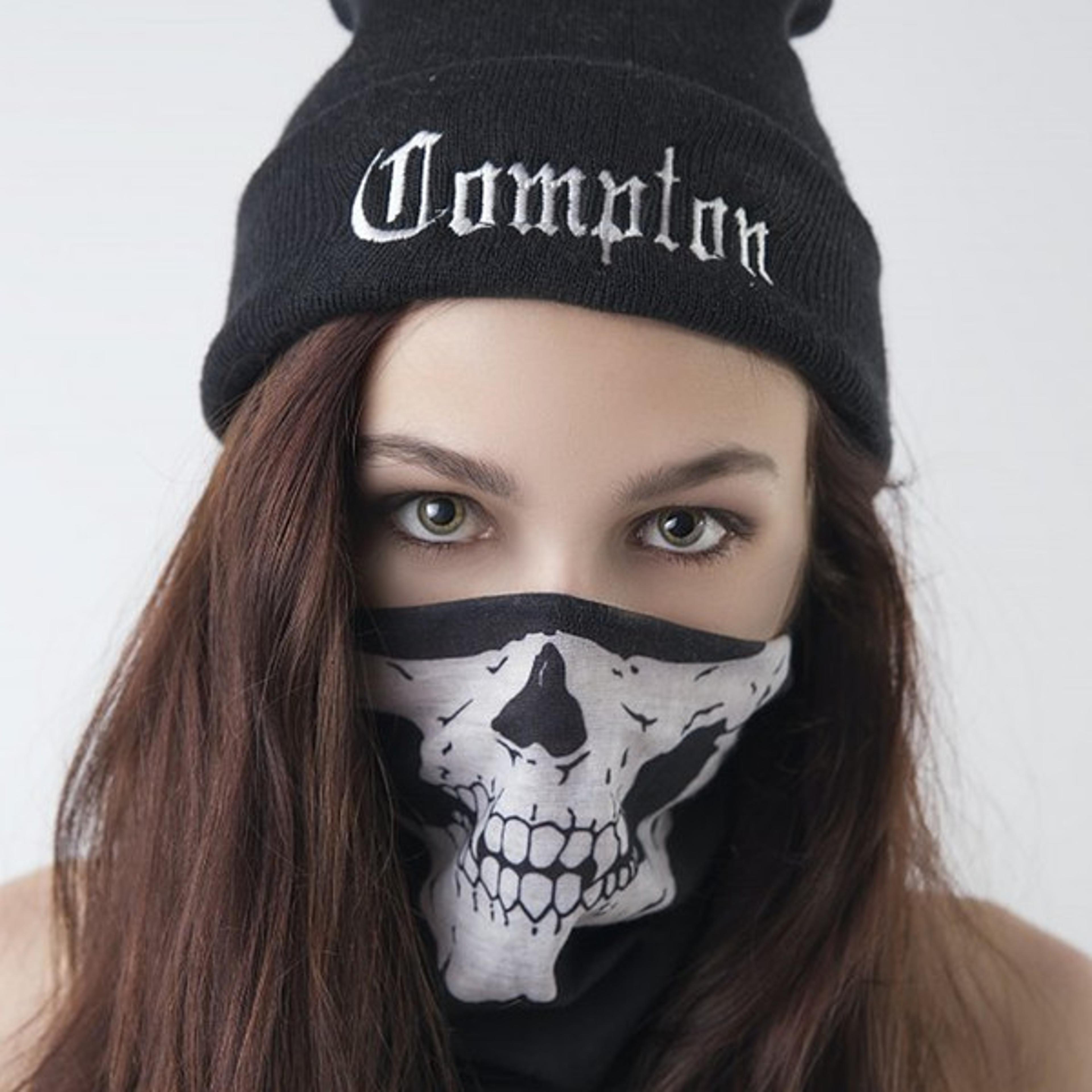 seamless skeleton face mask bandana