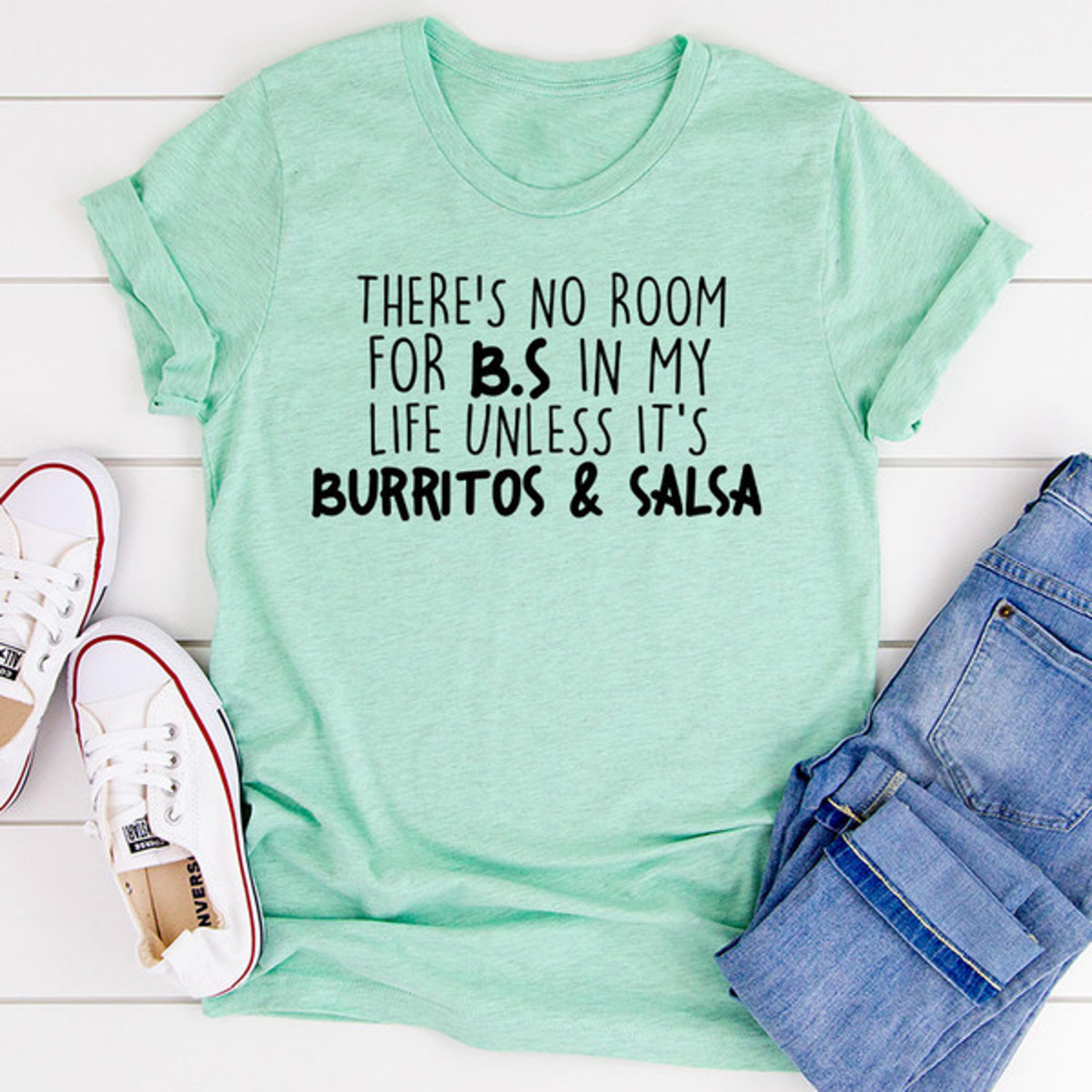 burritos & salsa t-shirt