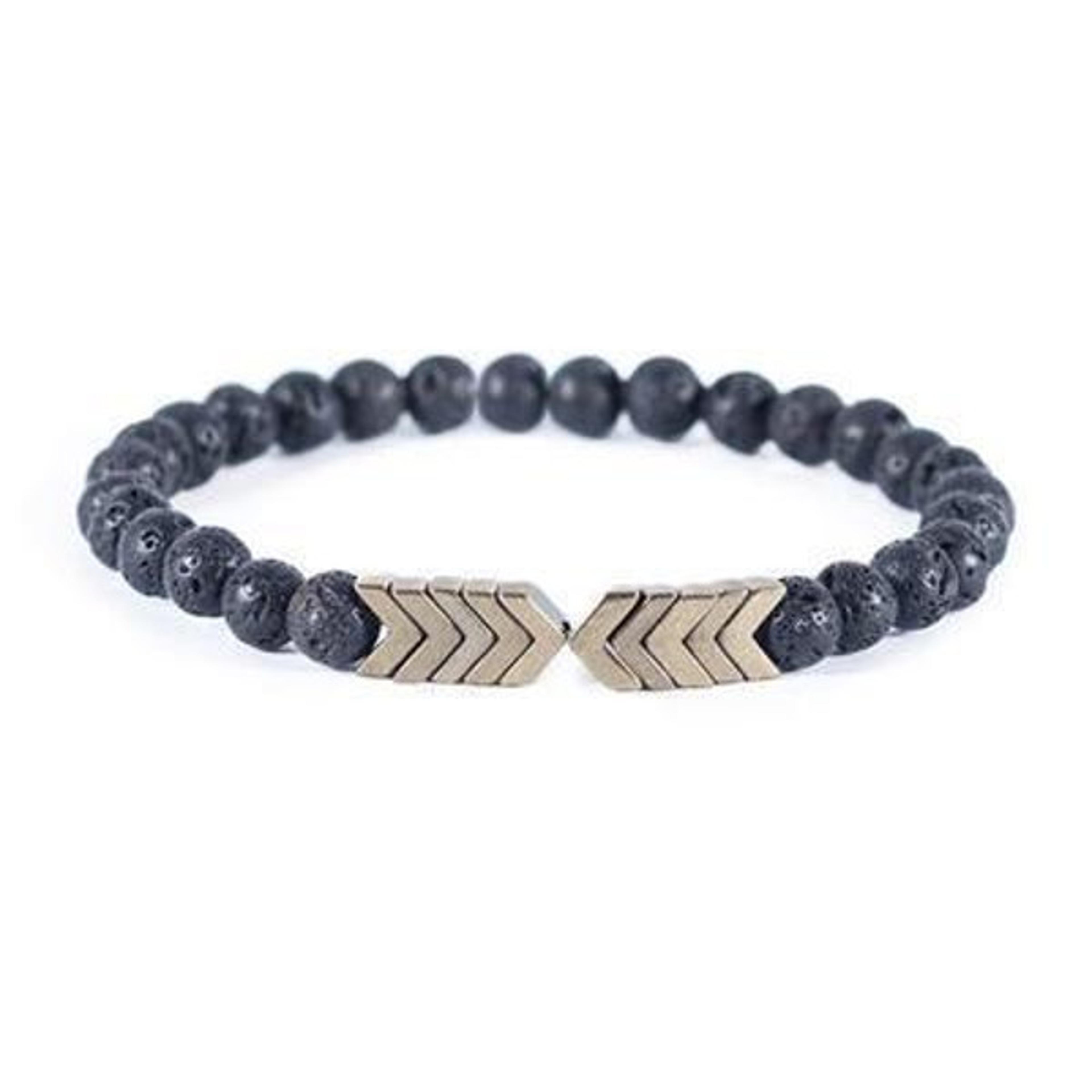 Arrow Lava Stone Bracelet..jpg