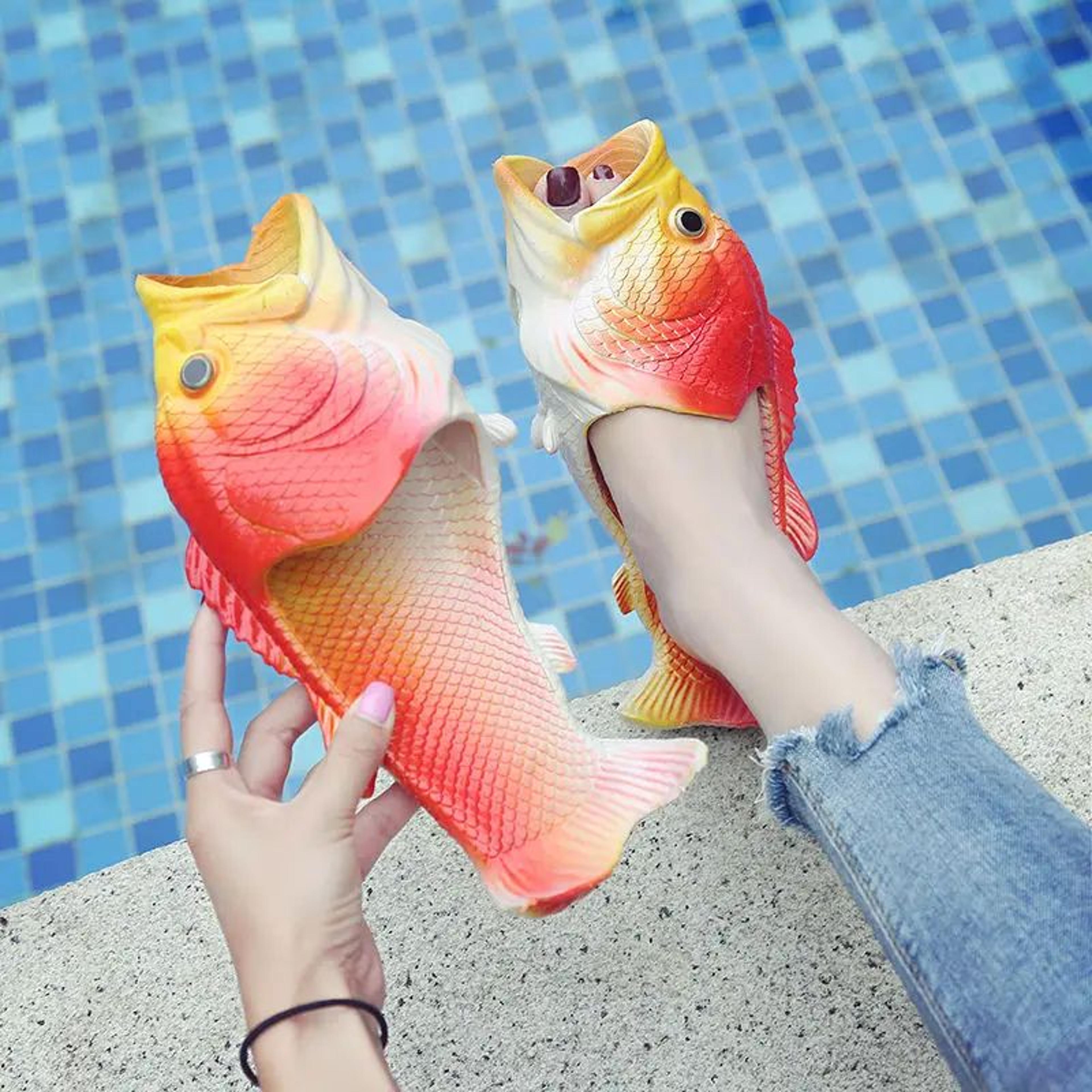 Fish Slippers Unisex Outdoor Summer Beach Sandals Soft Fishing Stylish Footwear 3