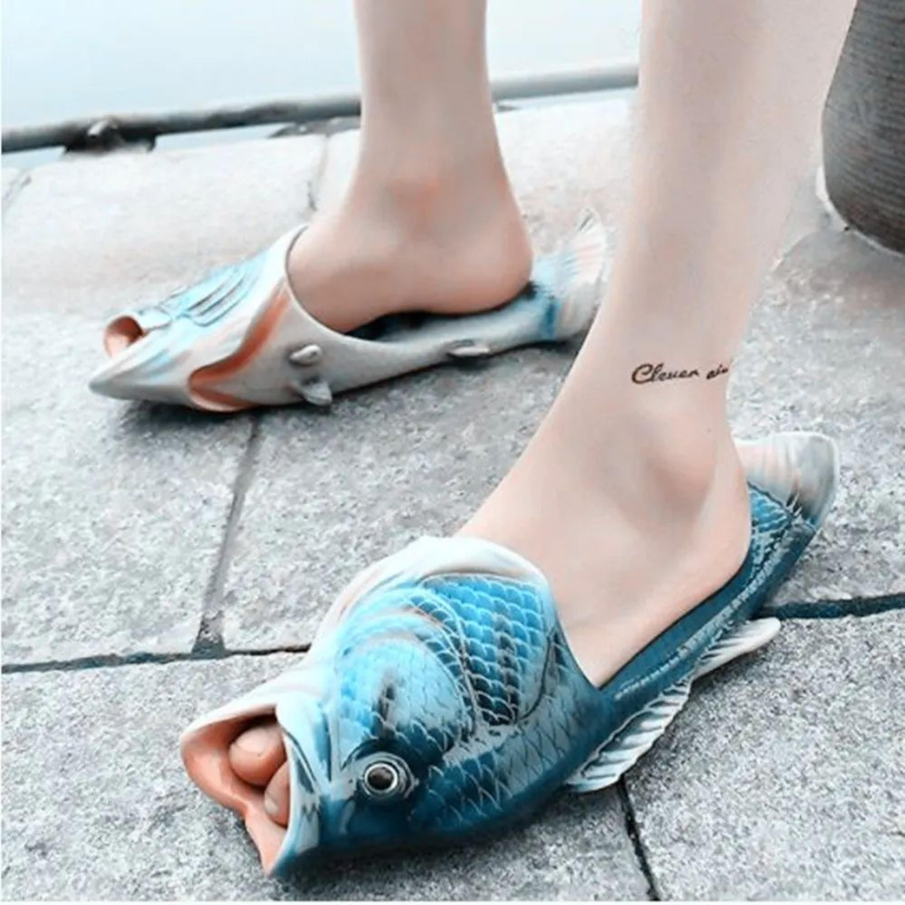 Fish Slippers Unisex Outdoor Summer Beach Sandals Soft Fishing Stylish Footwear 4