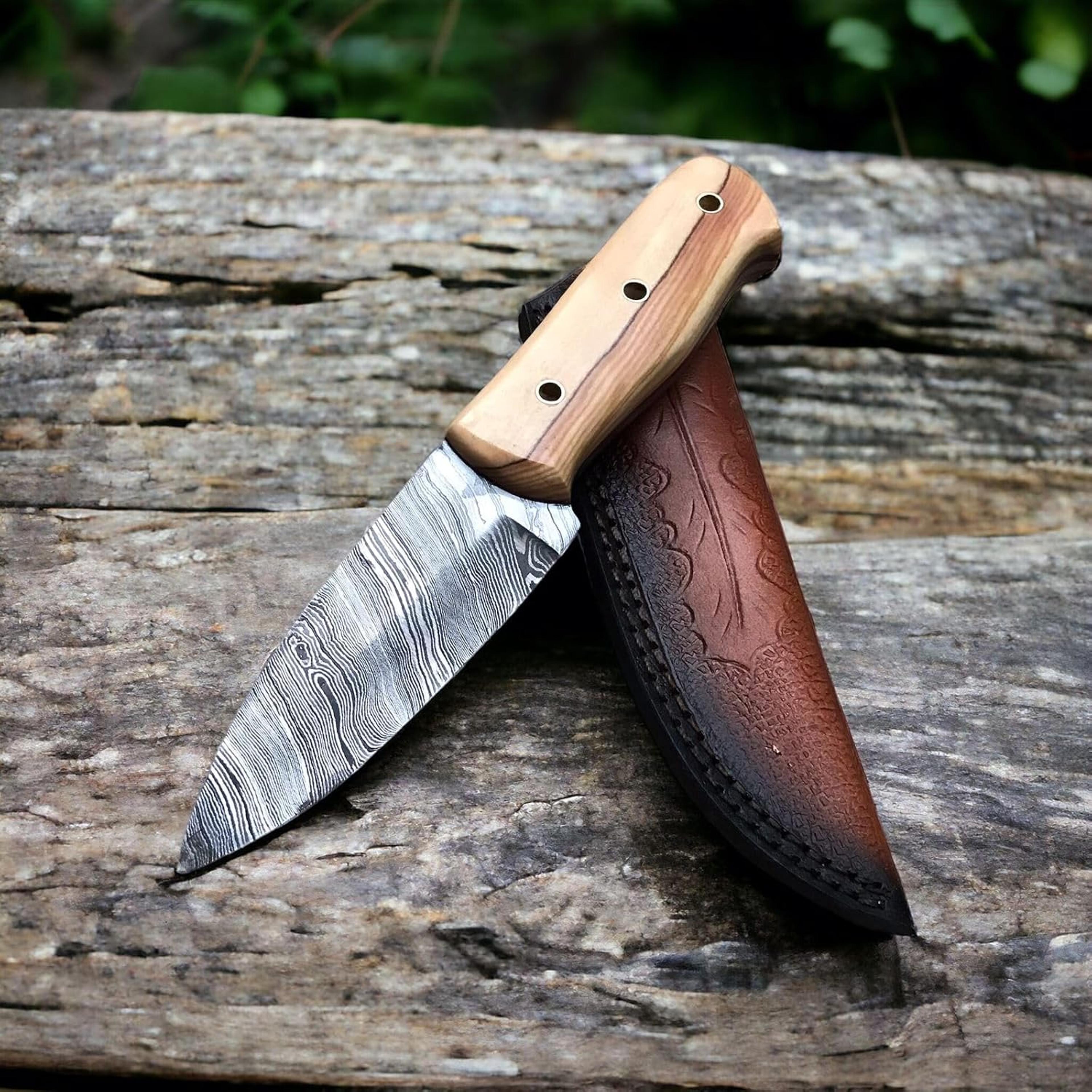 Handmade Ragnar Knife Odin Viking Knife Fixed Blade Knife Skinner Outdoor Knife With Sheath Razor S 1