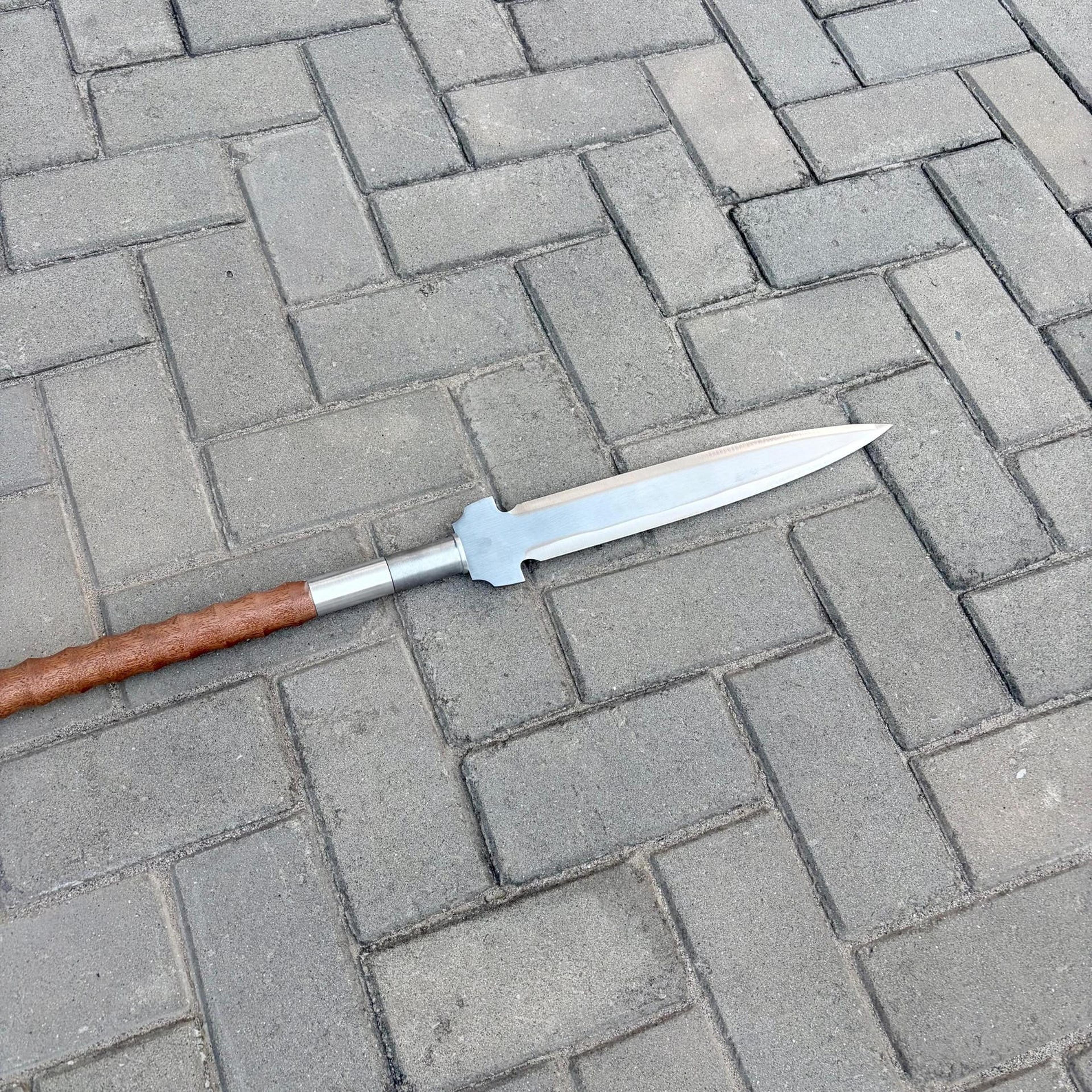 Authentic JapaneseStyle Naginata Double Blade Polearm Collectible For Cosplay And Fantasy Enth 5