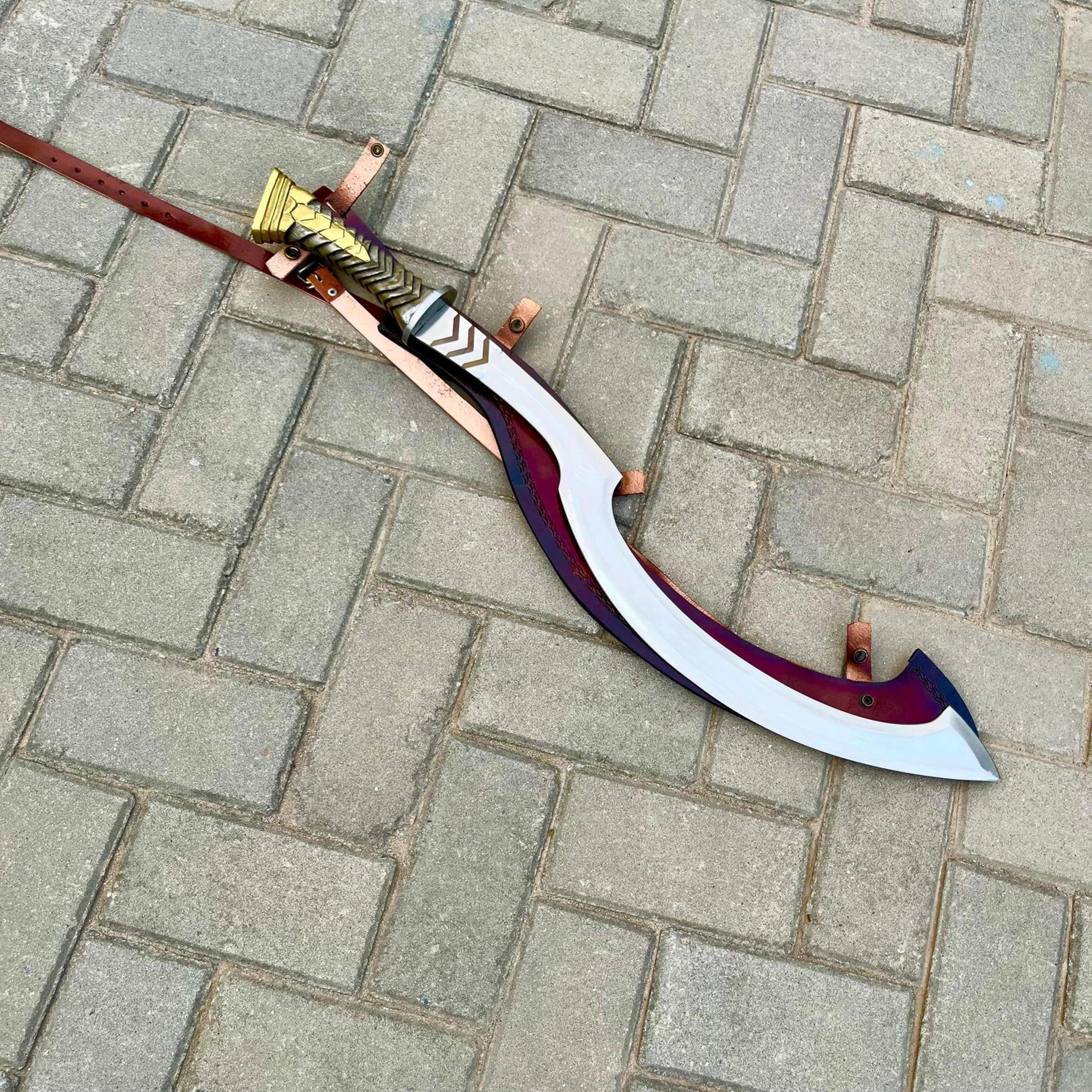 Hand Forged Gods Of Egypt Khopesh Style Egyptian Blade Collectible Sword With Handmade Craftsma 8