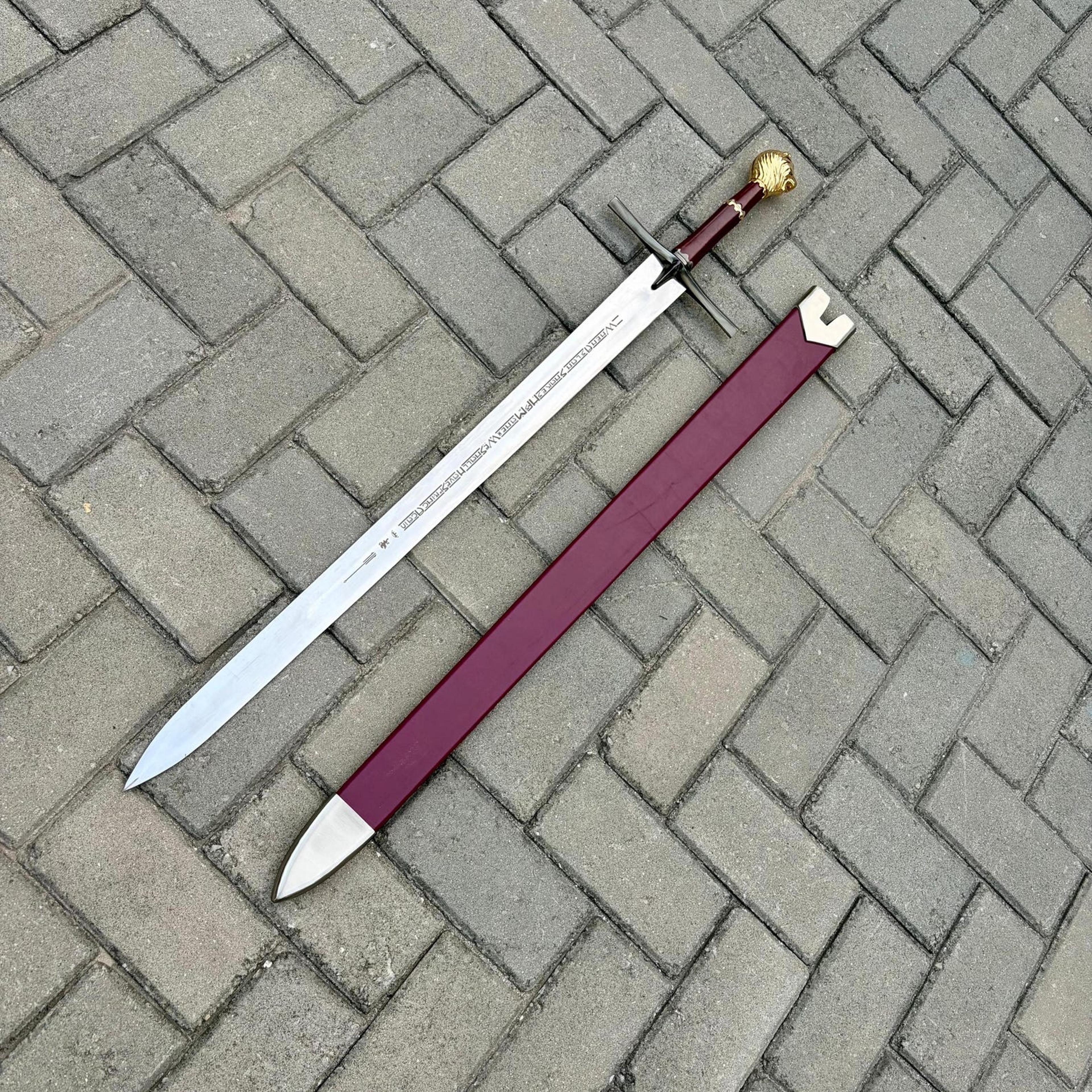 Handcrafted Chronicles Of Narnia Rhindon Sword Replica  Prince Peters Iconic Blade 9