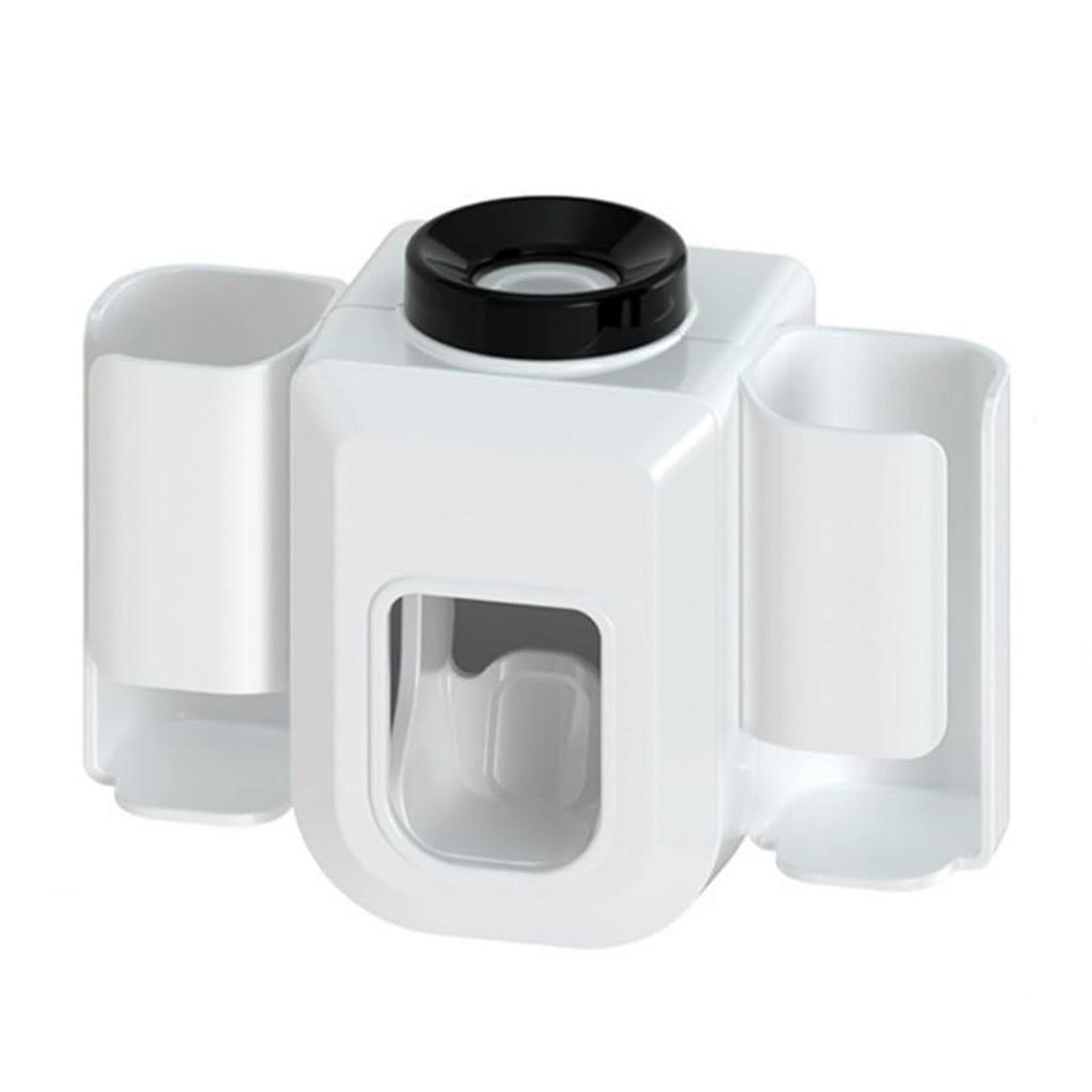 Premium Wall Mounted Toothbrush Holder With Automatic Toothpaste Dispenser And Hands Free Toothpast 11