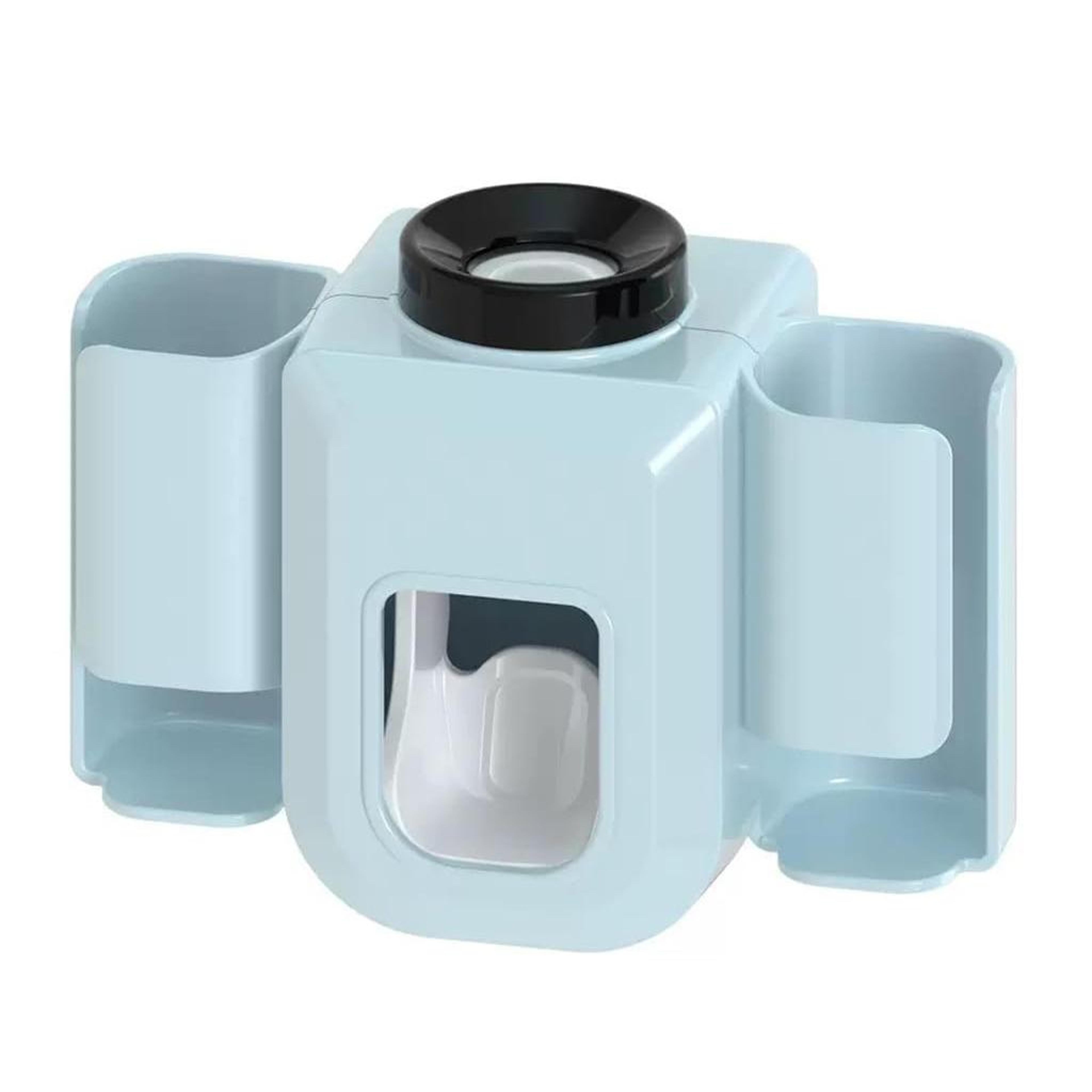 Premium Wall Mounted Toothbrush Holder With Automatic Toothpaste Dispenser And Hands Free Toothpast 12