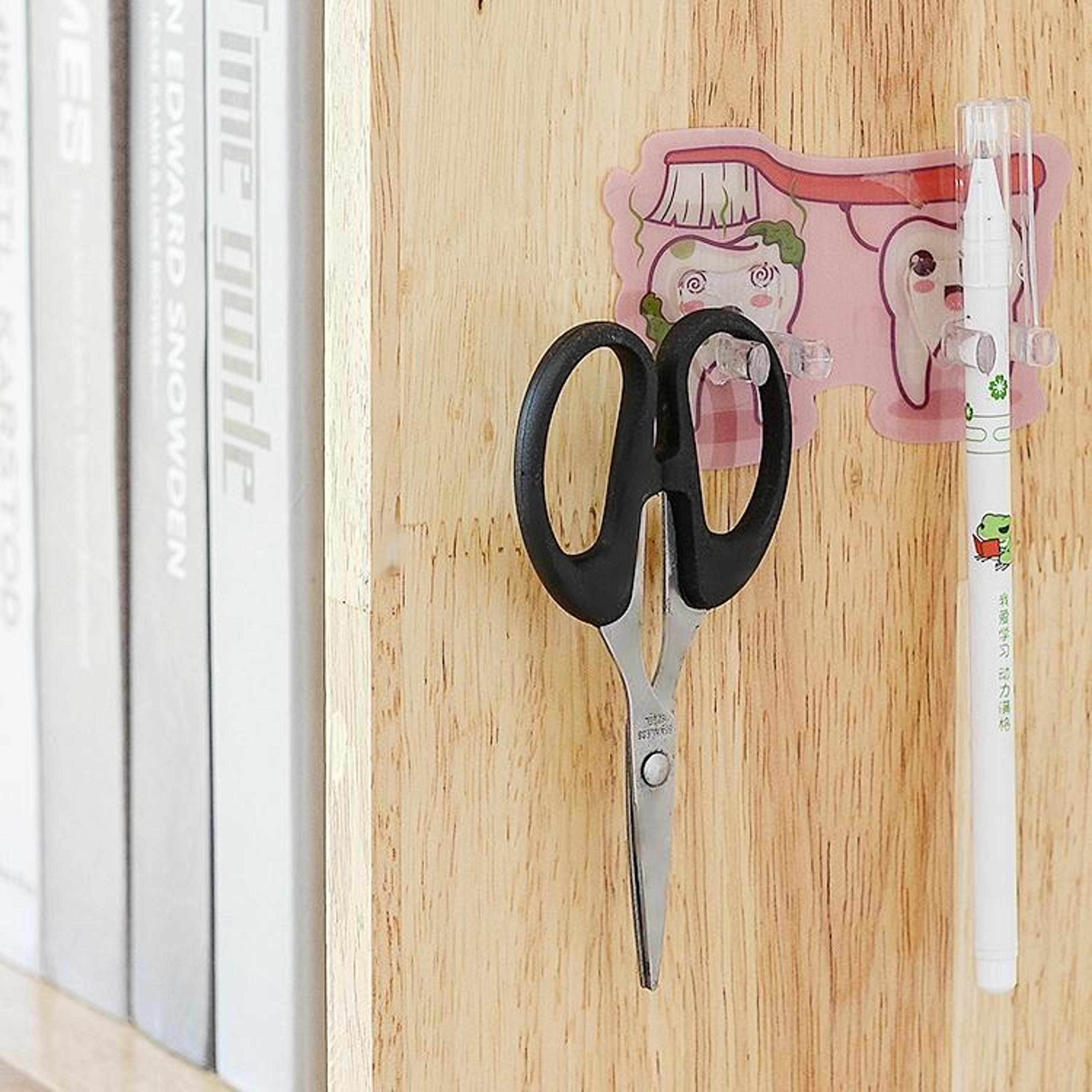 Wall Mounted Toothbrush Holder With Bathroom Hooks 5