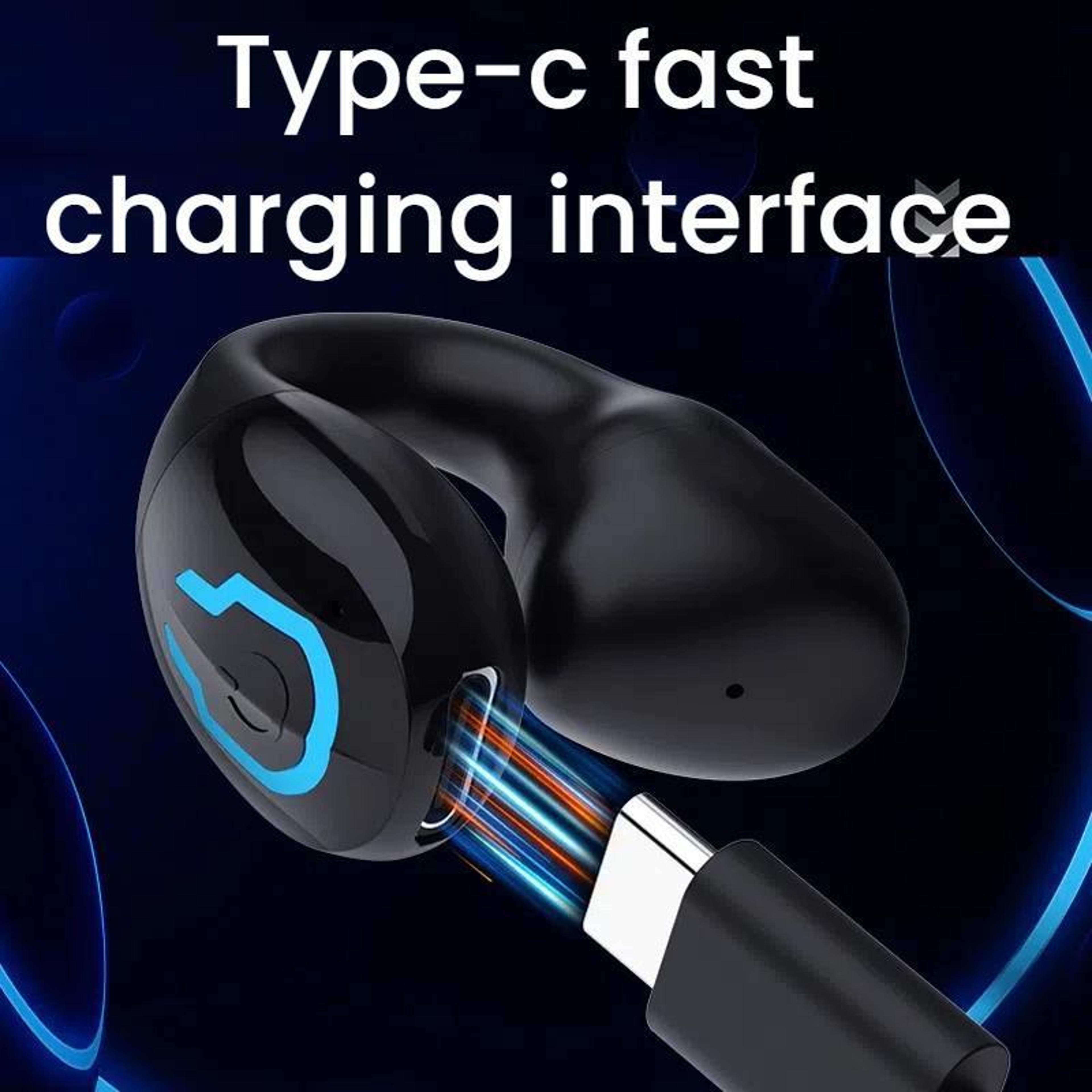 Bluetooth Sports Earpiece SingleEar ClipOn Headphones For Running 8
