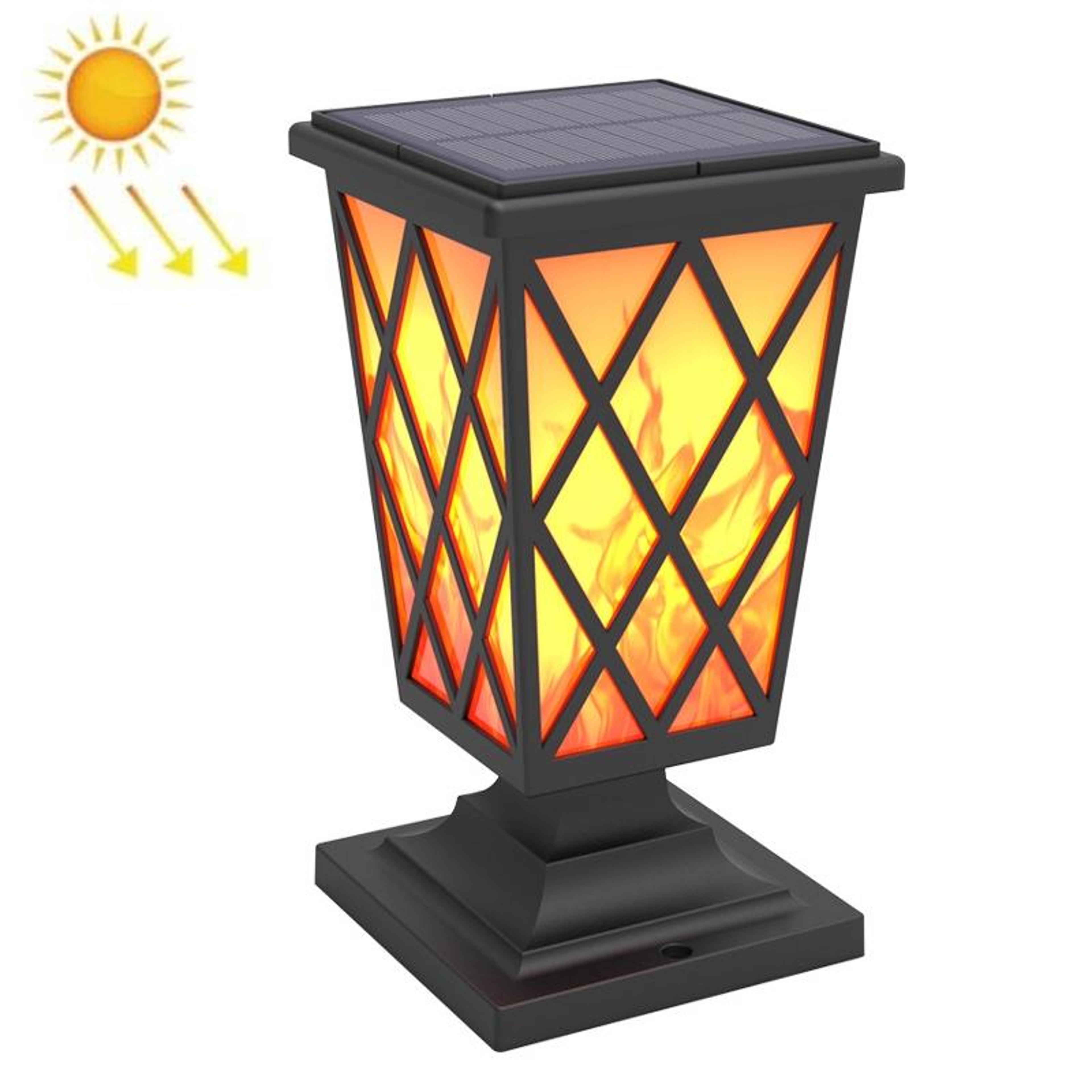 premium solar flame garden light outdoor fence & landscape led ambience