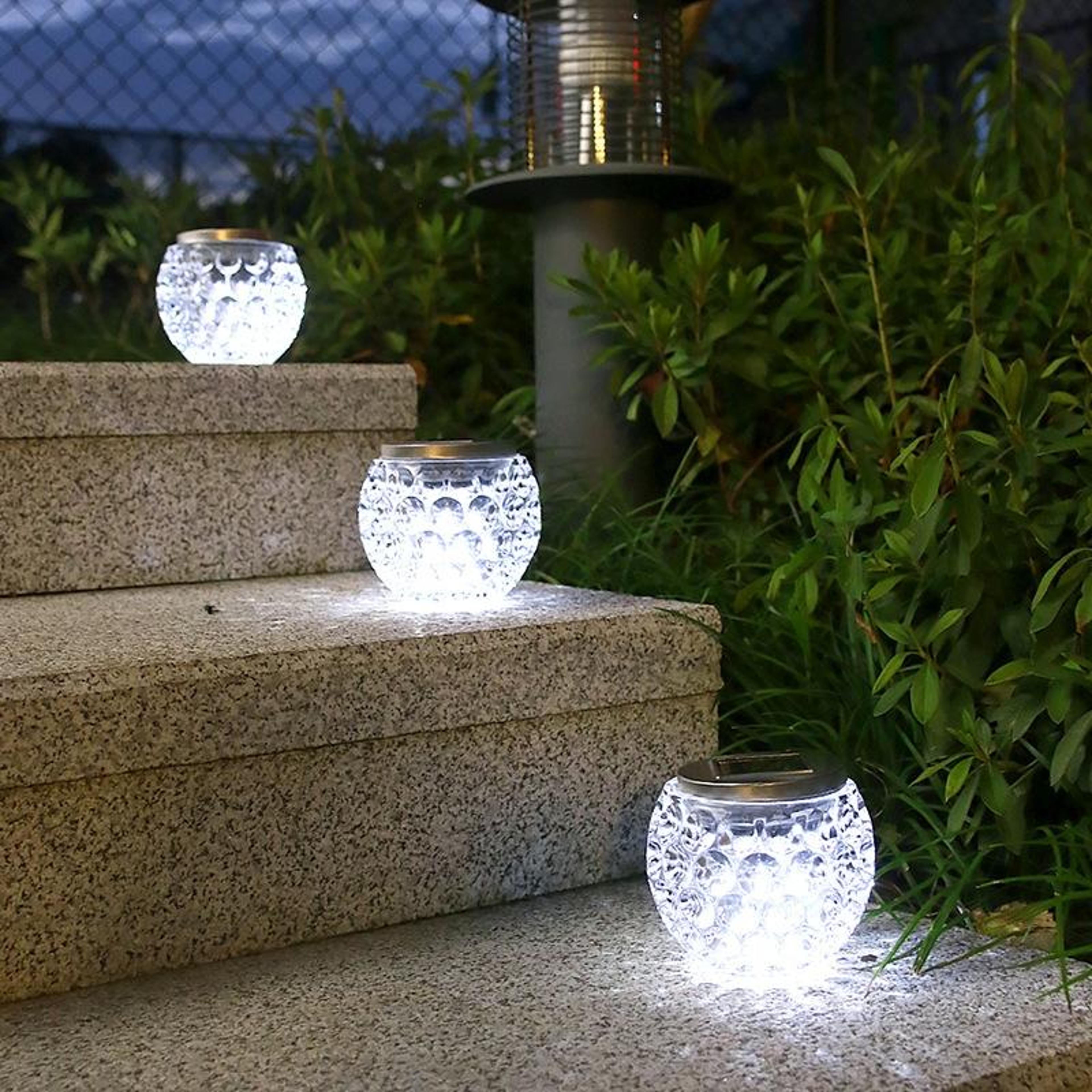 Solar Outdoor Wishing Glass Jar Lights Solar Outdoor Lights For Garden  Patio 1