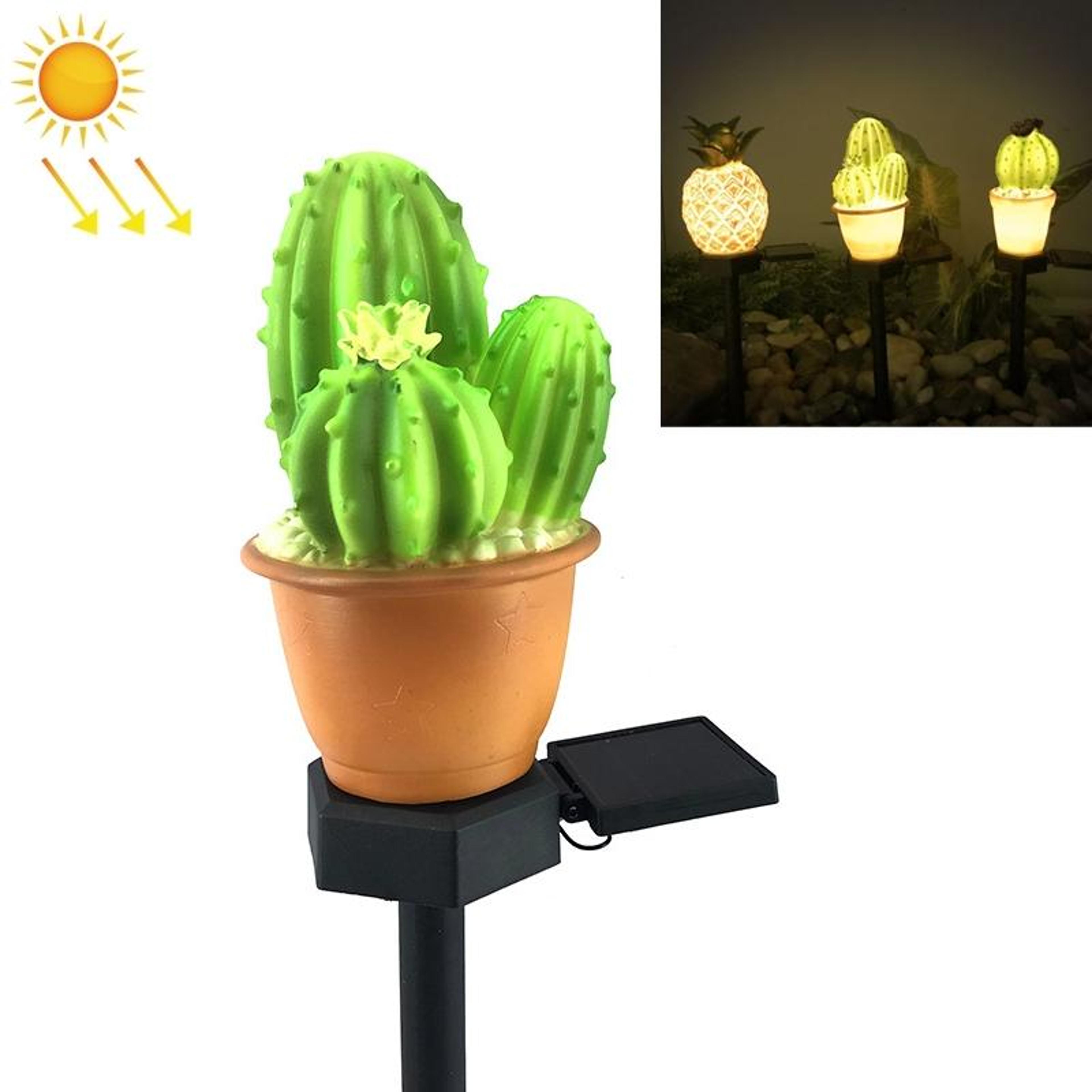 solar led cactus landscape lamp for outdoor garden & lawn