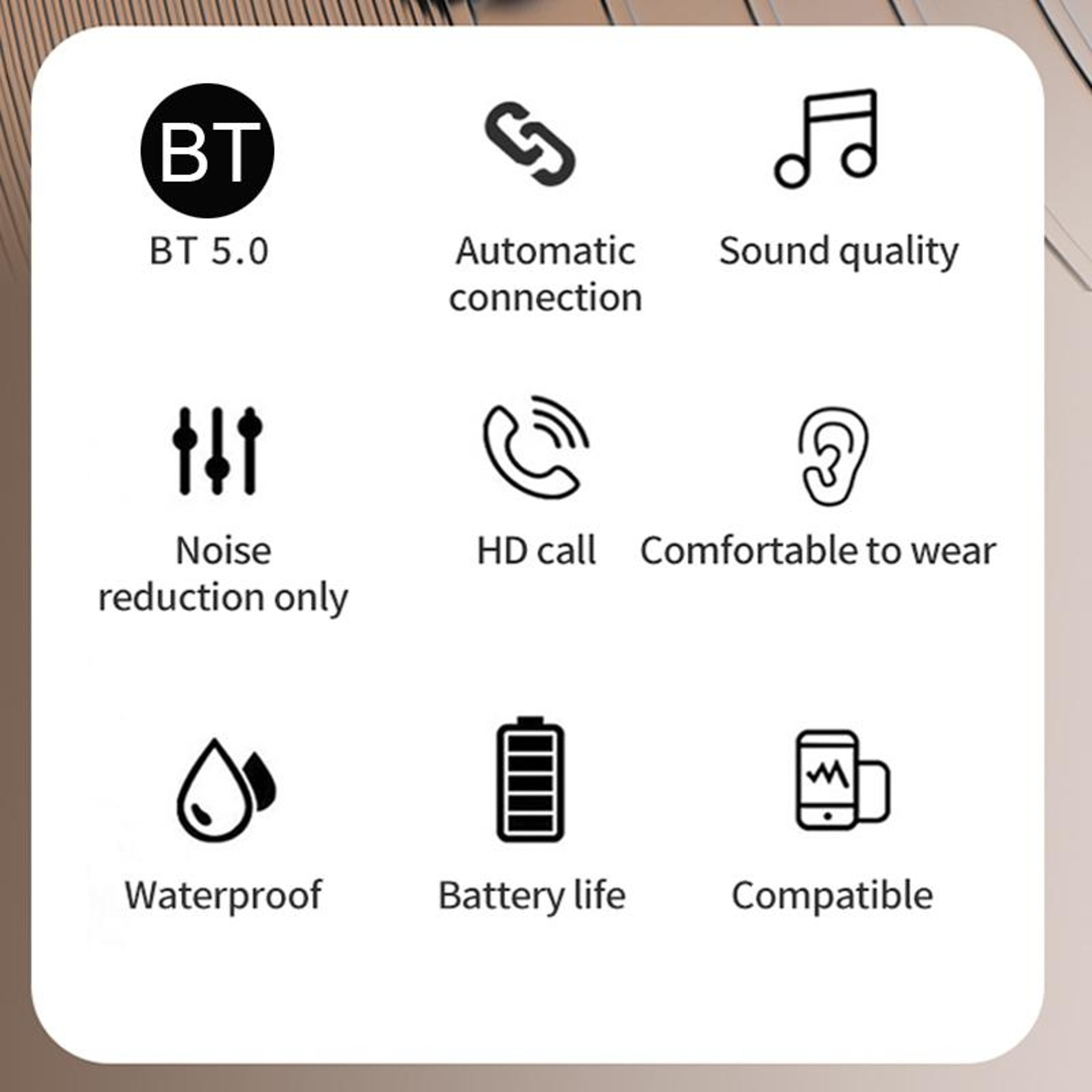 TWS LED Display Bluetooth Earphones With Power Bank Function 2