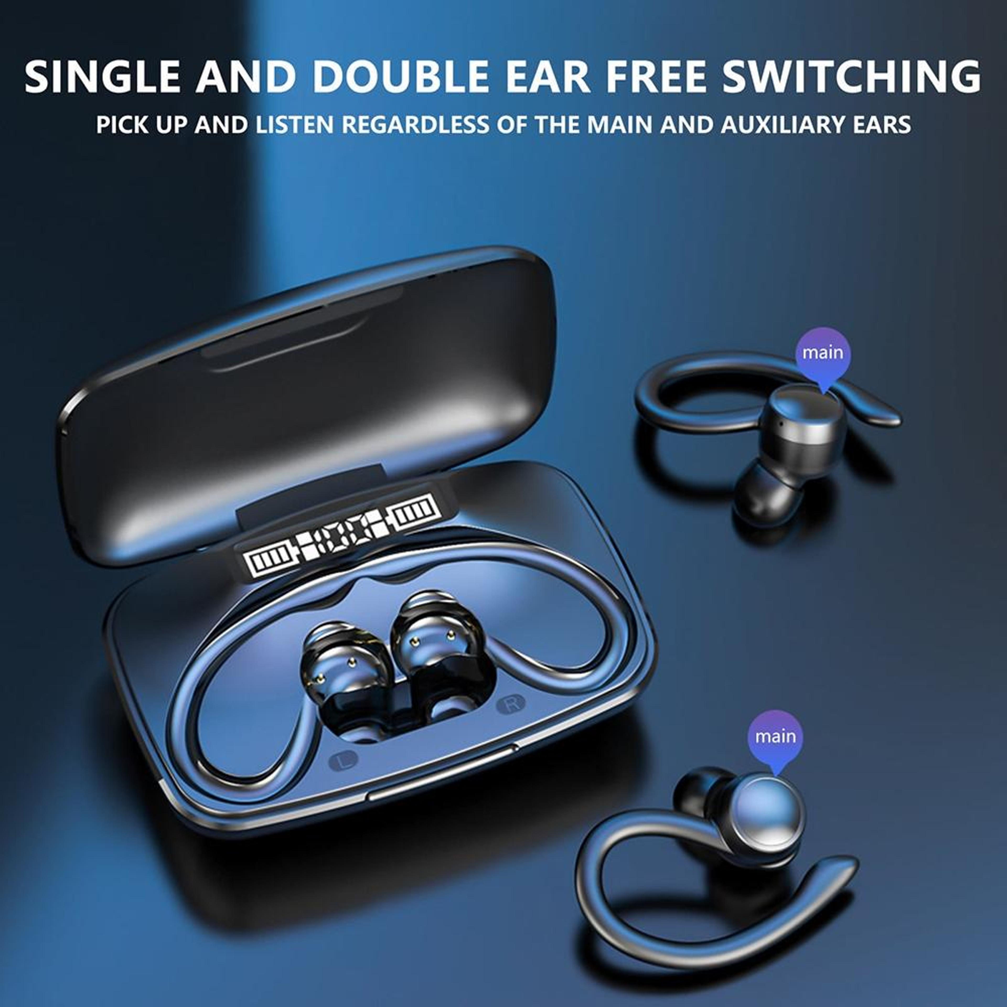 TWS LED Display Bluetooth Earphones With Power Bank Function 3