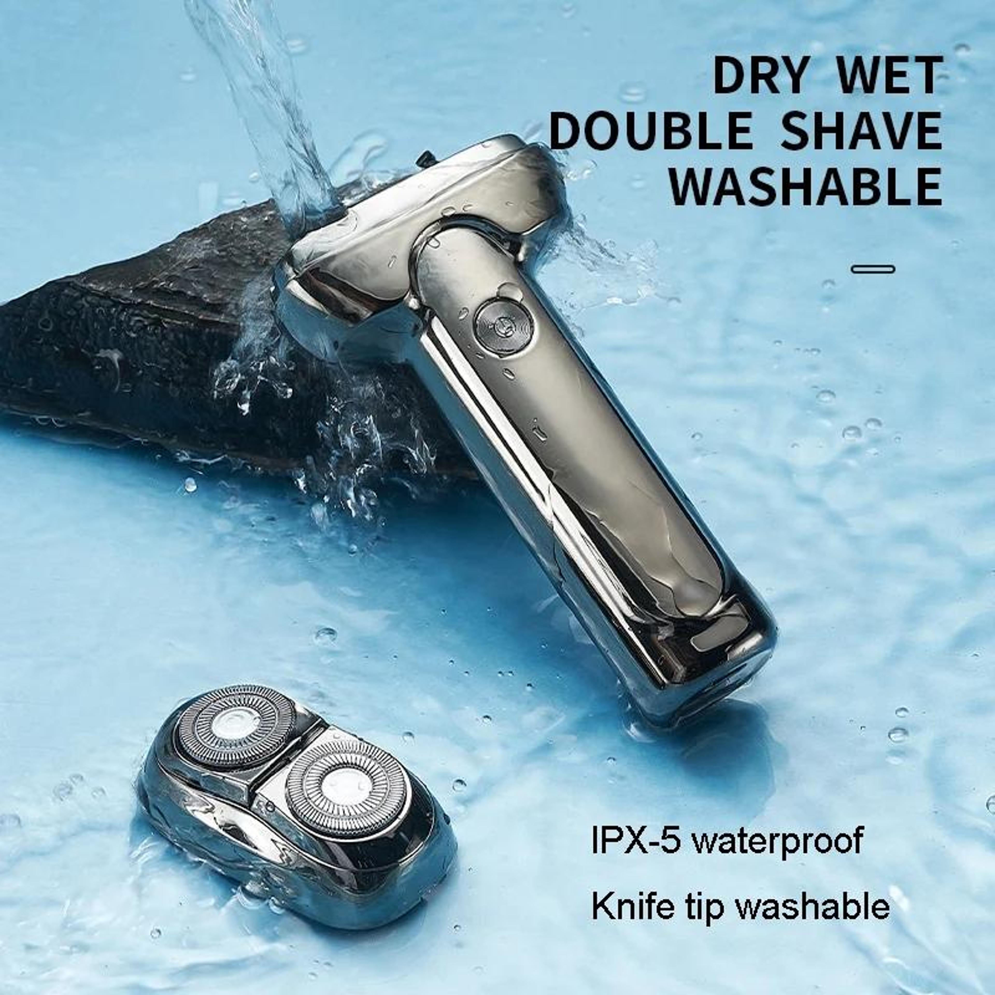 Portable Electric Shaver For Men With LED Display USB C Mini Travel Razor 9