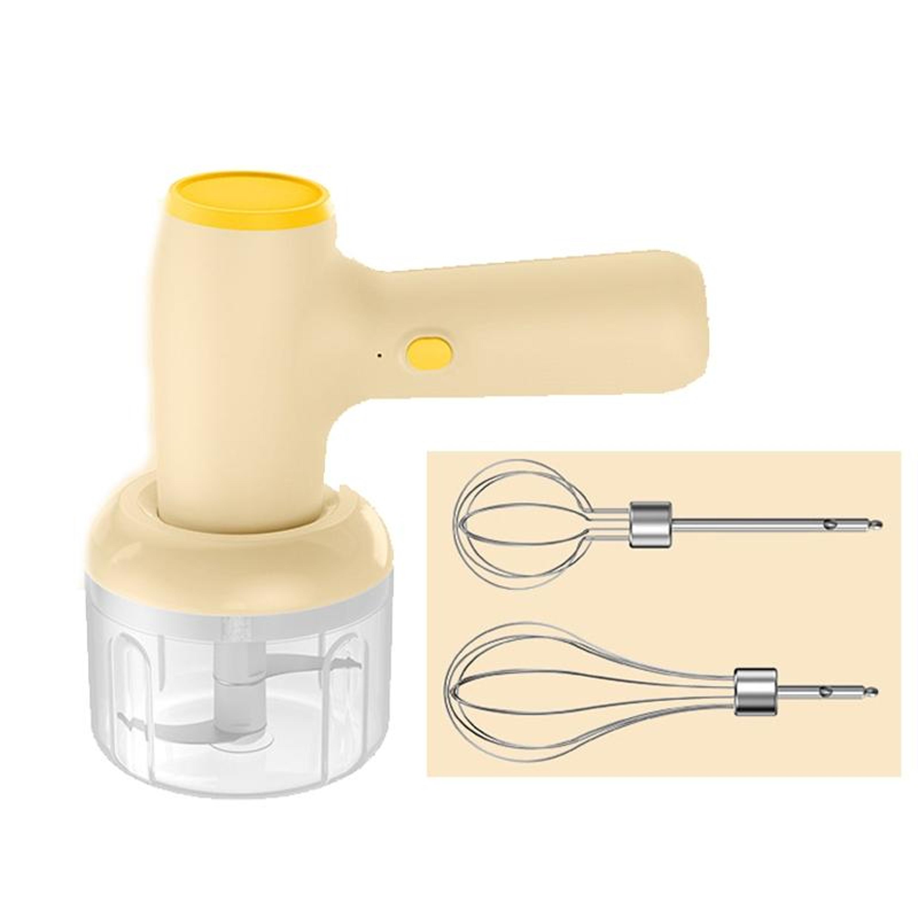 Cordless 2 In 1 Electric Garlic Chopper And Egg Beater Mixer 8