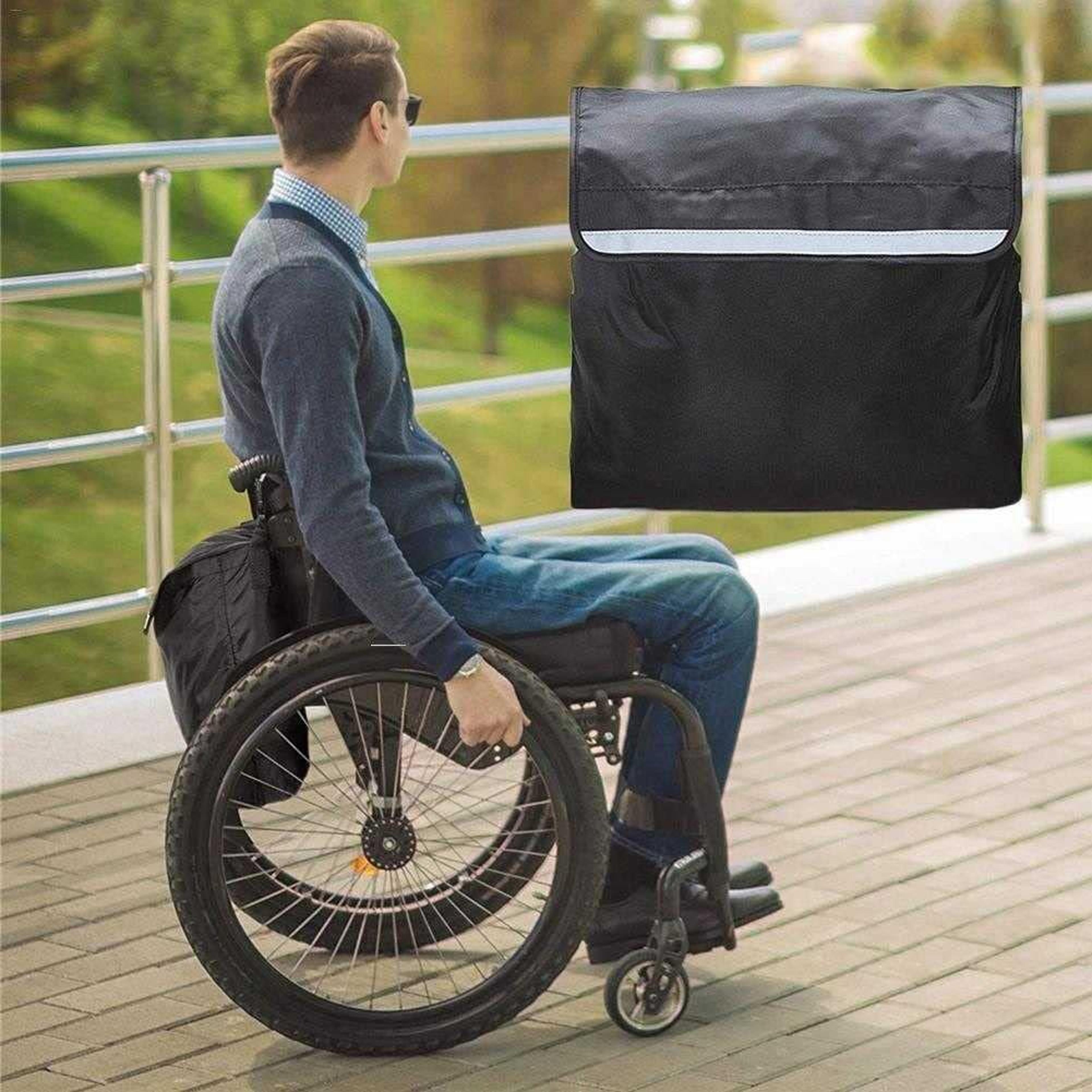 Portable Wheelchair Side Bag Hanging Wheelchair Organizer For Daily Essentials 6