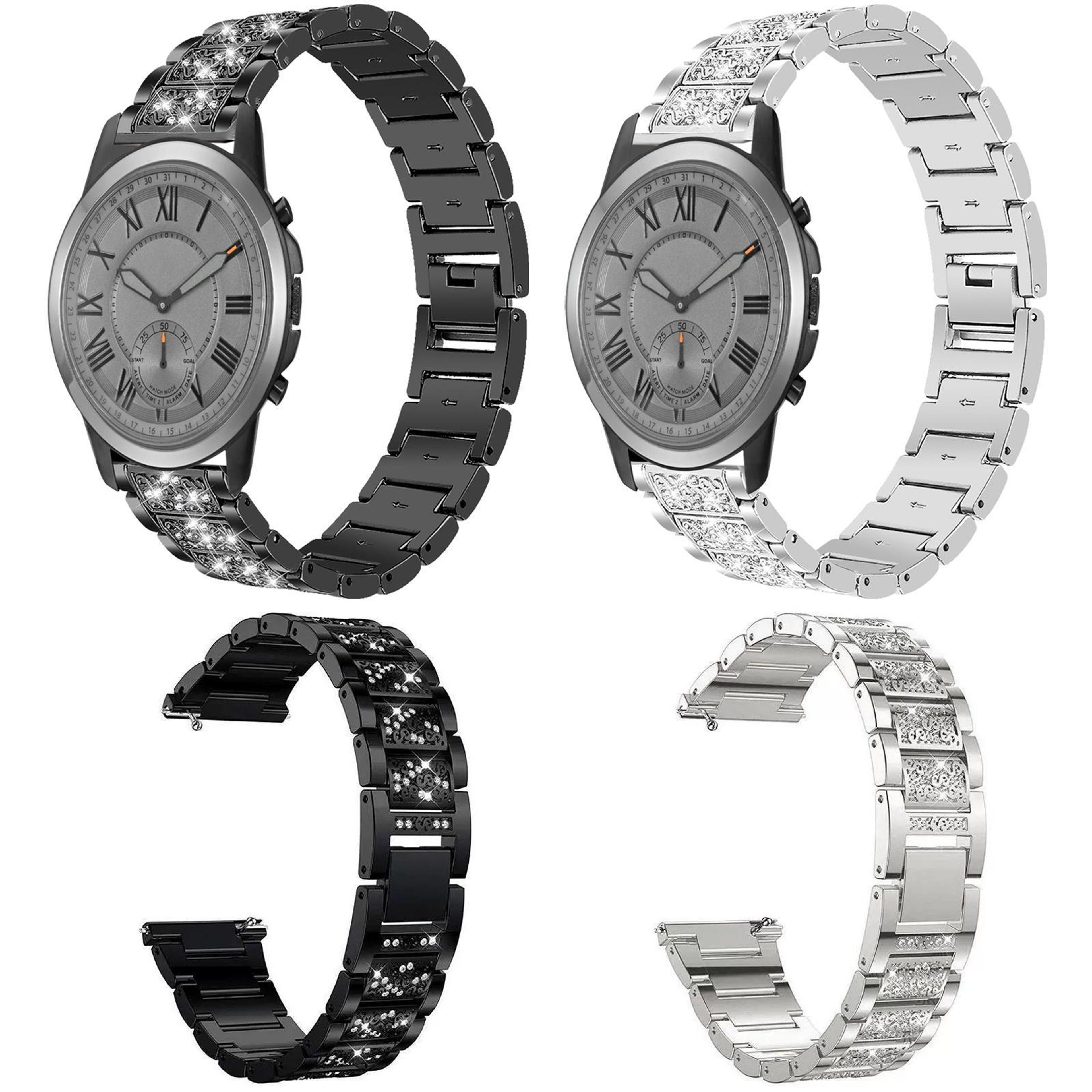 Fossil Q Machine Diamond Stainless Steel Watch Band 1
