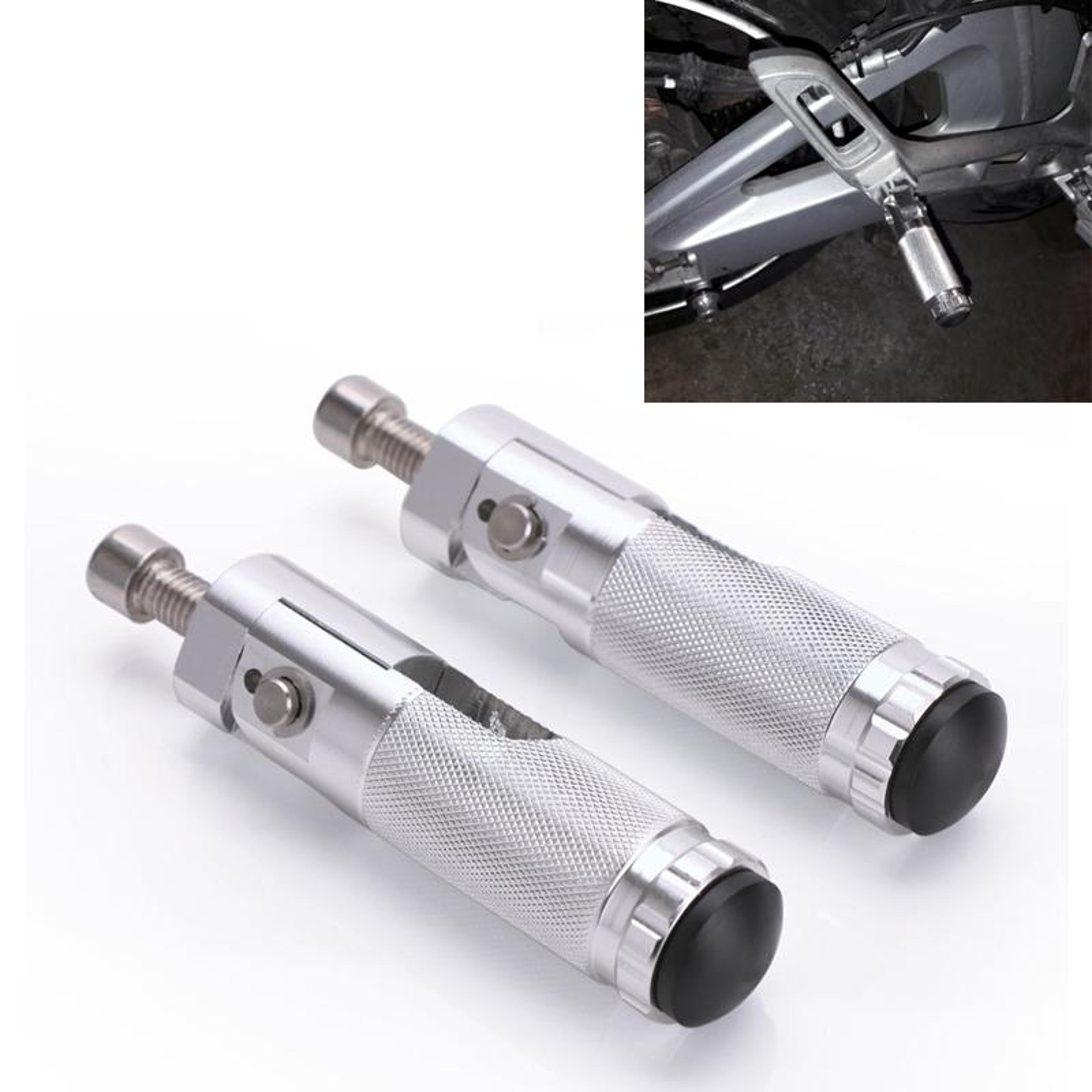 universal folding motorcycle foot pegs aluminum rear footrests