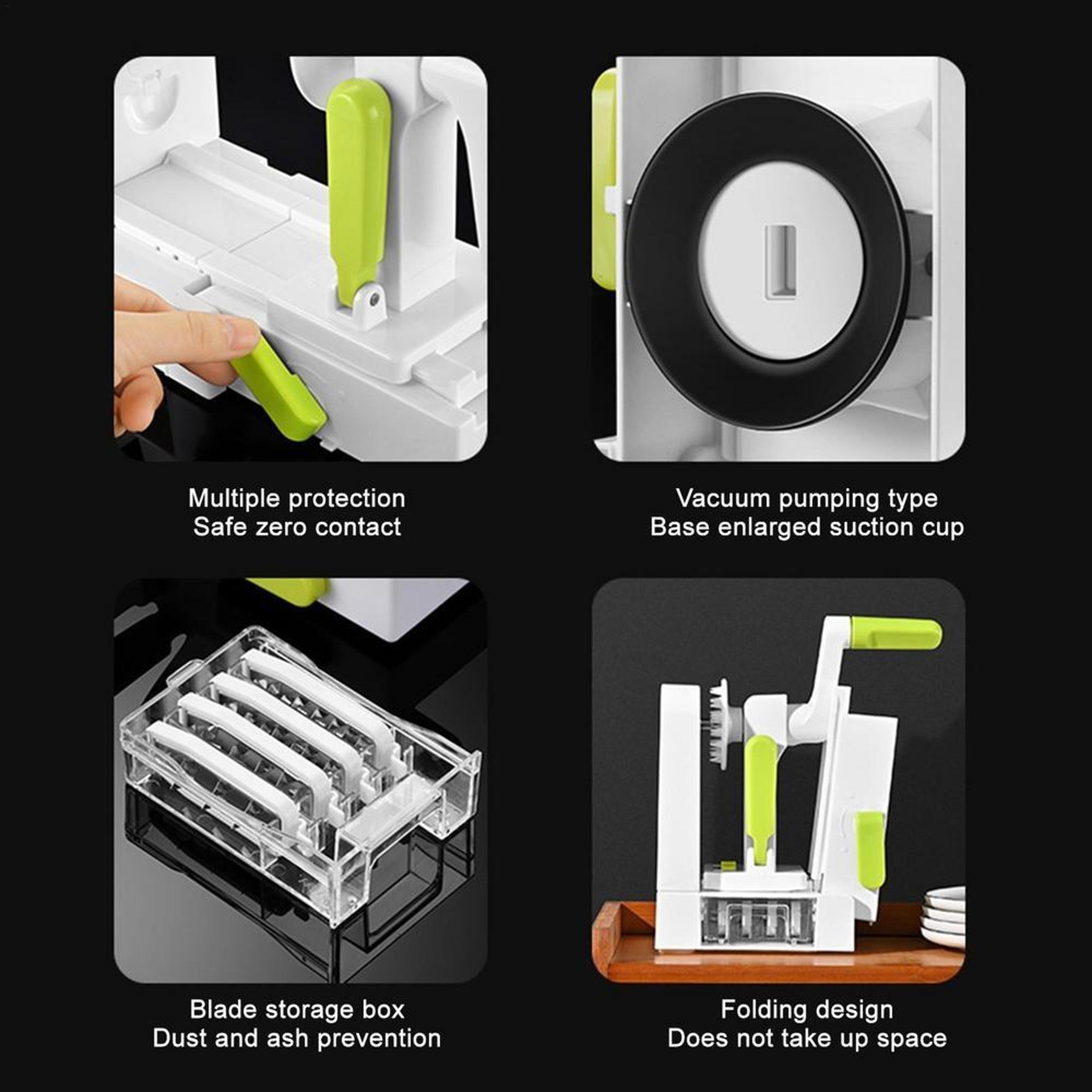 Premium Manual Vegetable Spiral Slicer Multifunction Potato Spiral Cutter  Fruit Vegetable Spiral M 3