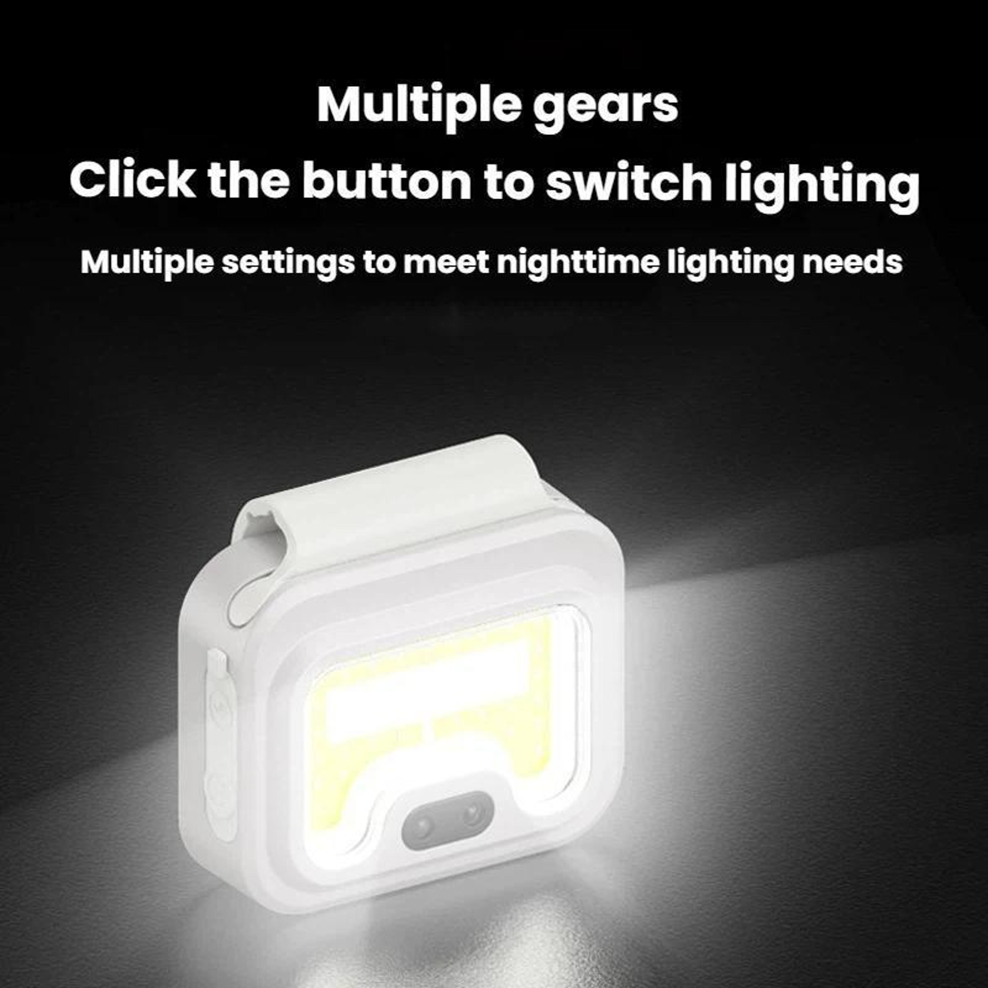 Smiling Shark Magnetic Rechargeable Headlamp Work  Fishing Light 1