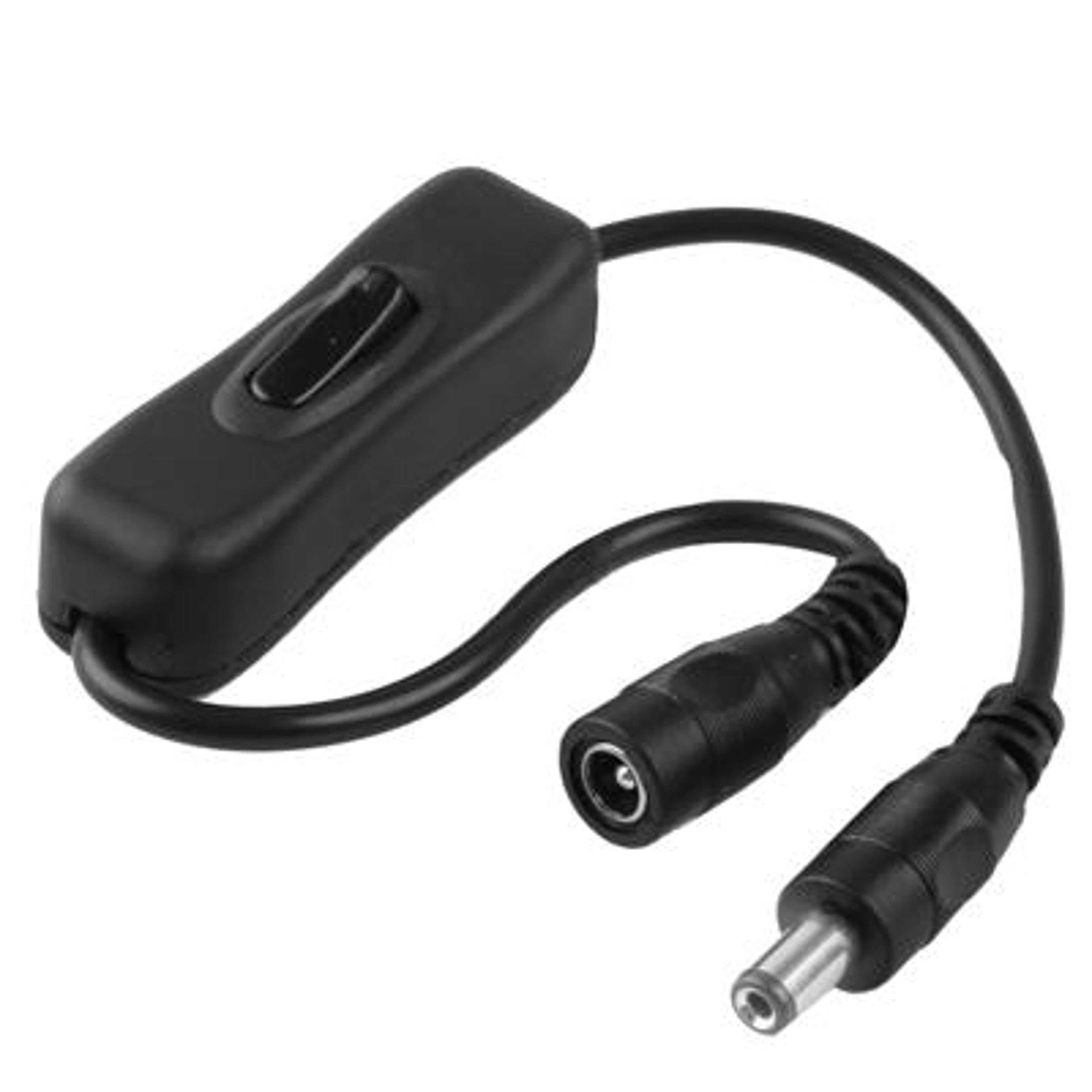 premium dc power extension cable with on/off switch