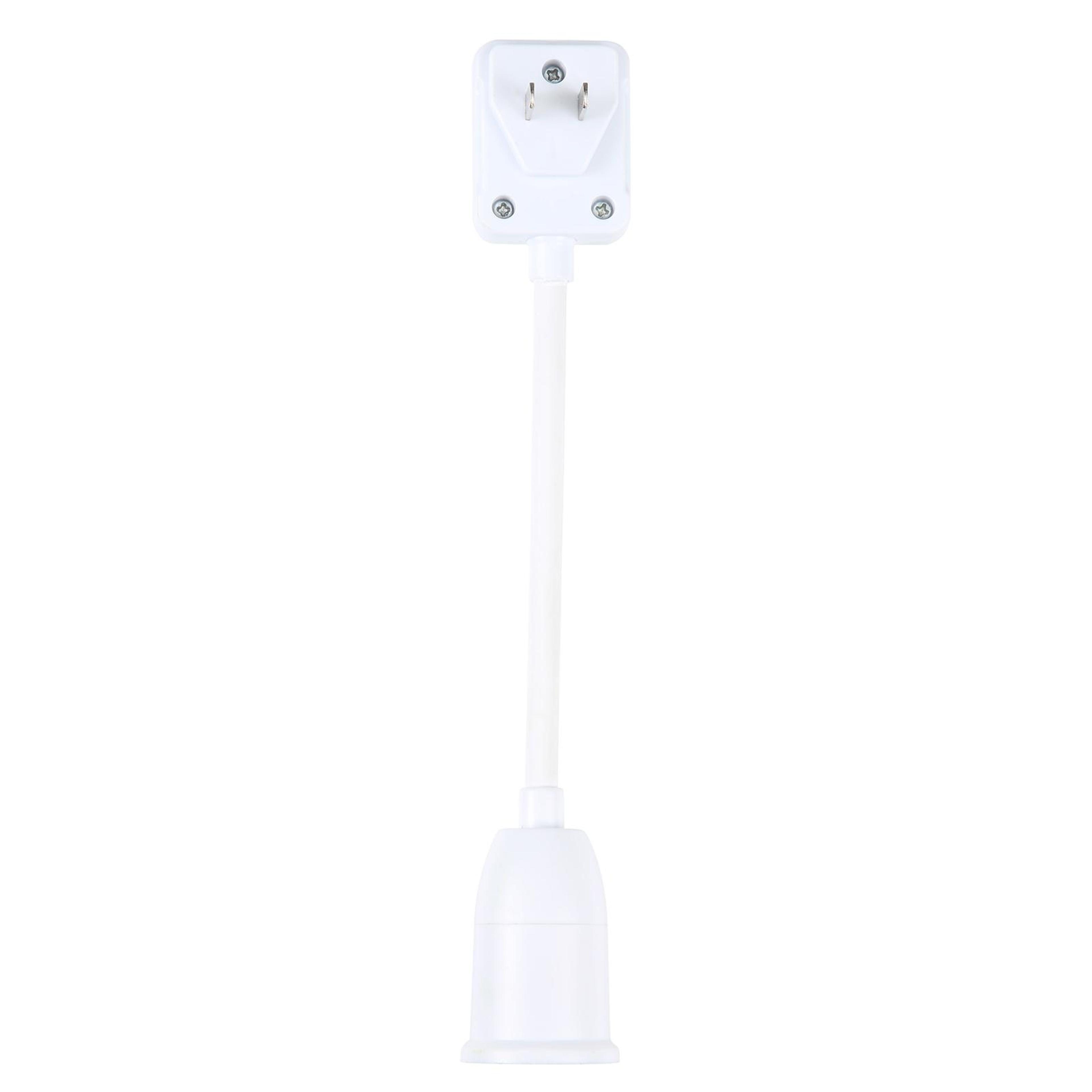 Adjustable Flexible E27 Bulb Holder With Switch US Plug Socket Extension Converter 1