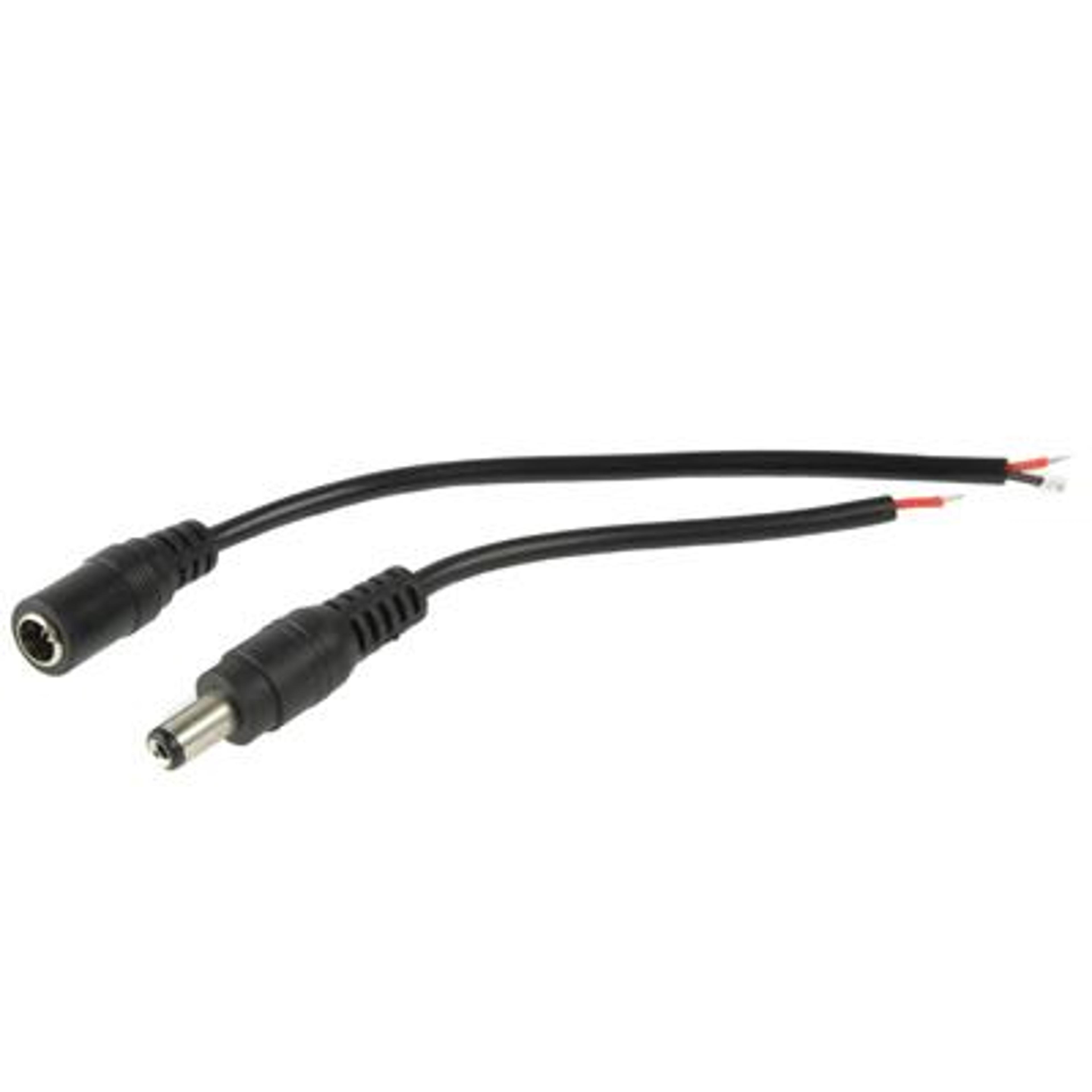 Premium Male To Female DC Barrel Power Connector Adapter Cable 3