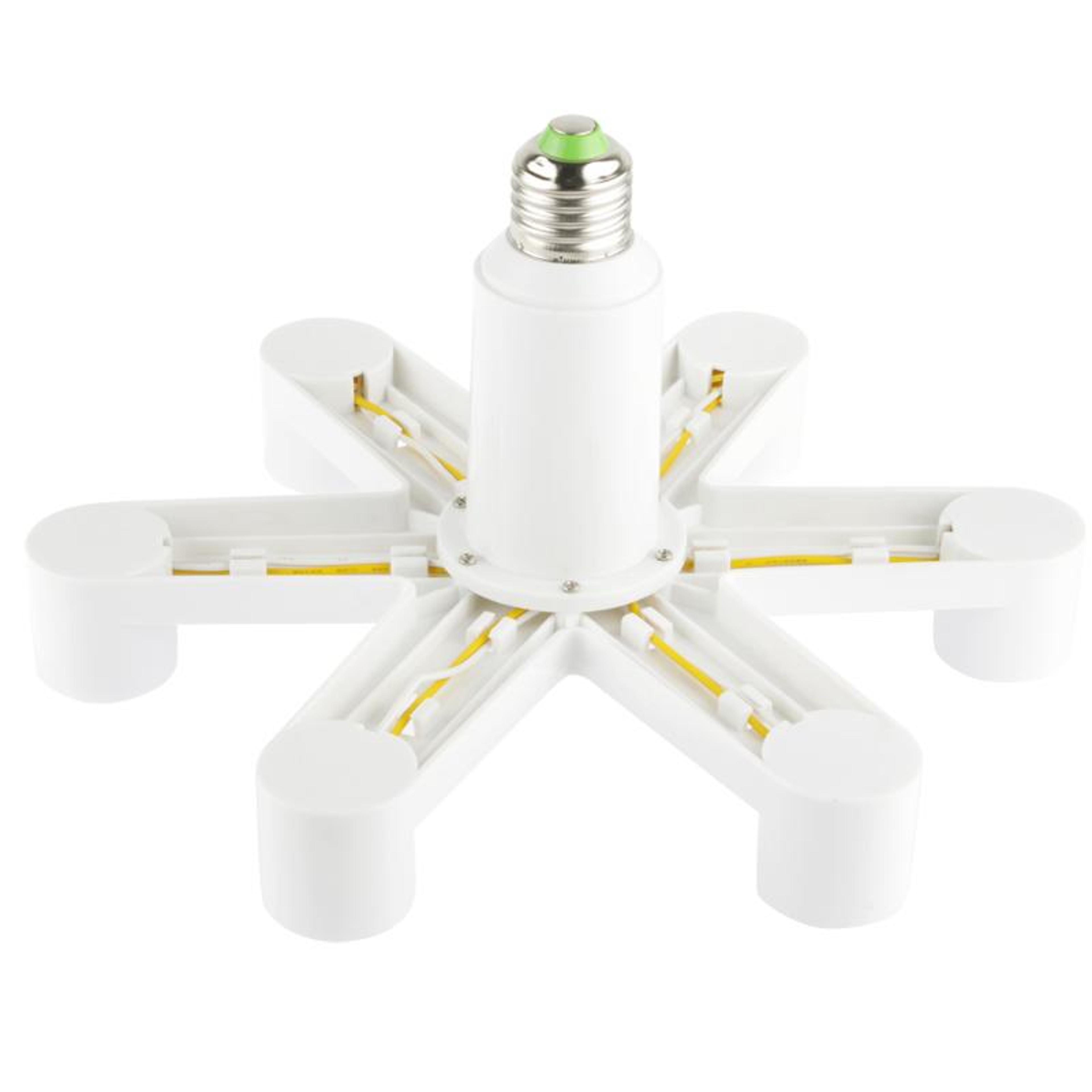 E27 Socket To Lamp Splitter Adapter Heavy Duty Light Bulb Converter 2