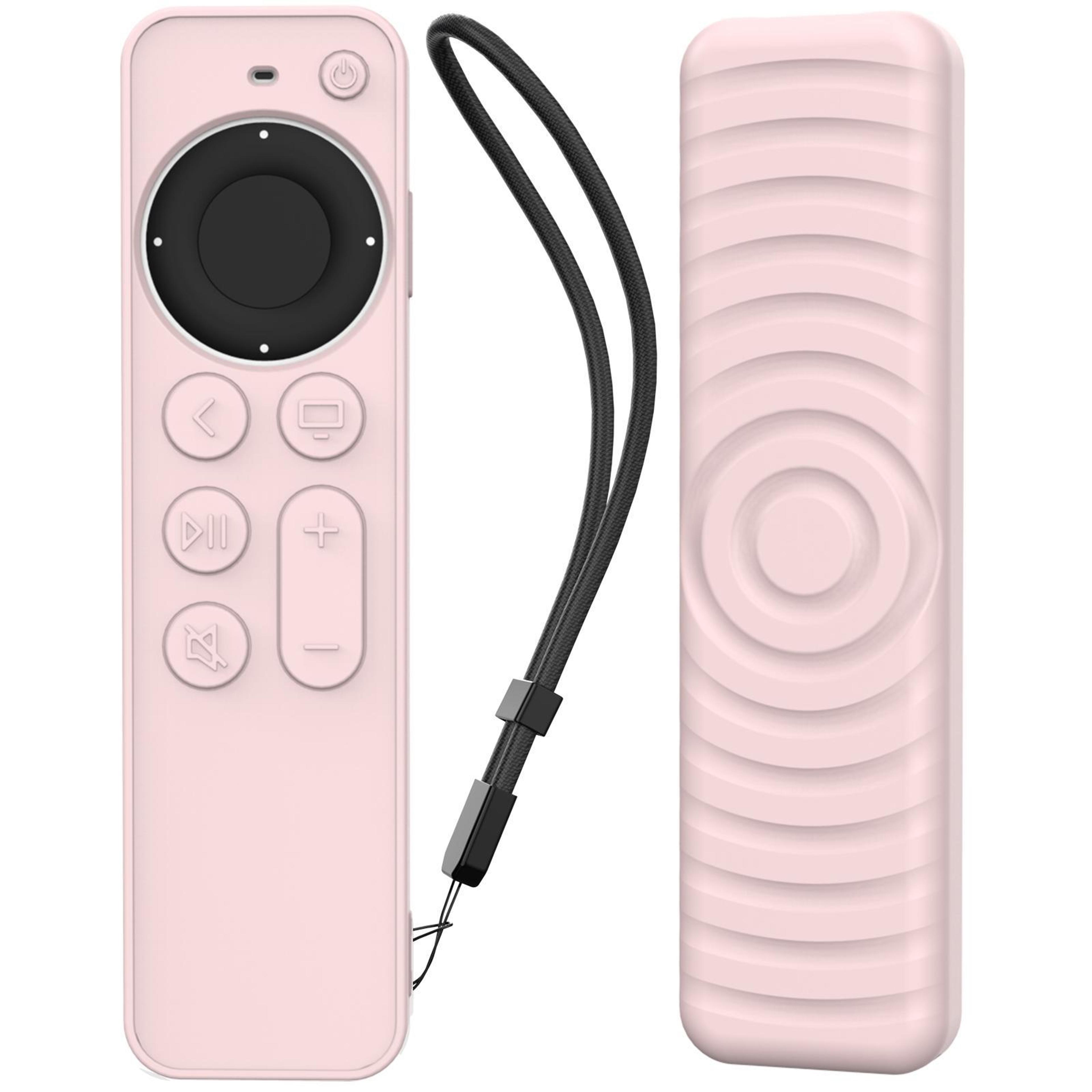 tv remote case for siri remote 2/3 shockproof silicone protective cover with strap