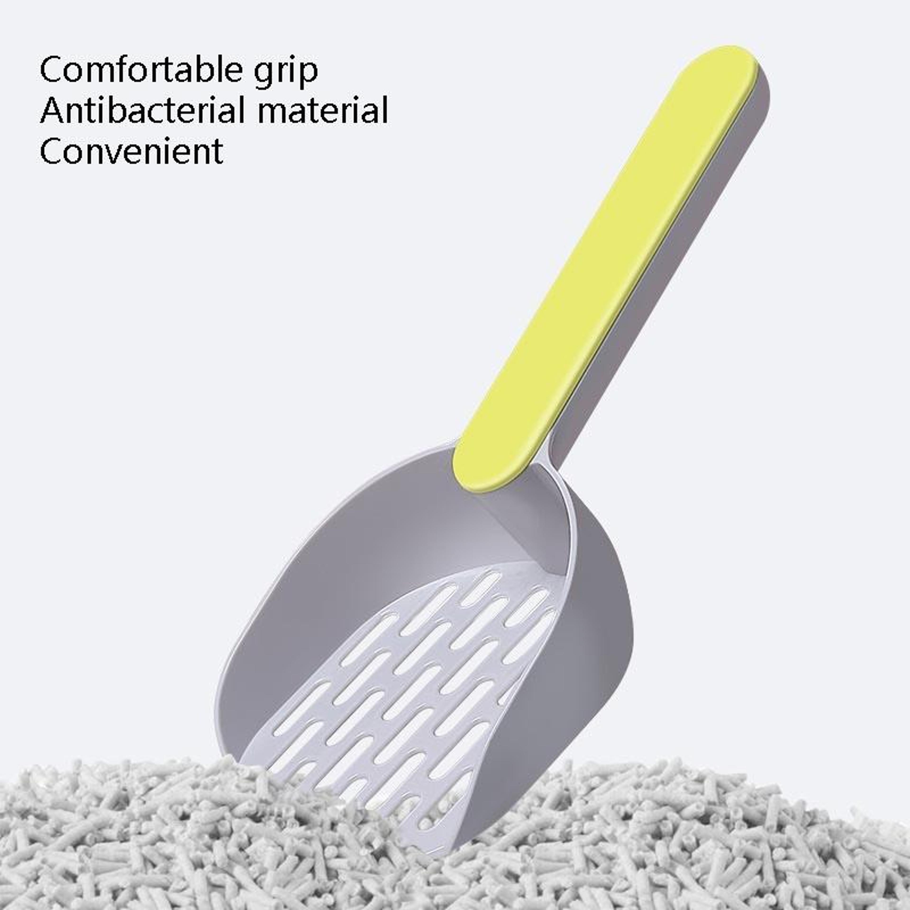 ComfortGrip Cat Litter Scoop With Fast Sifting Filter  Easy Store Hook 2