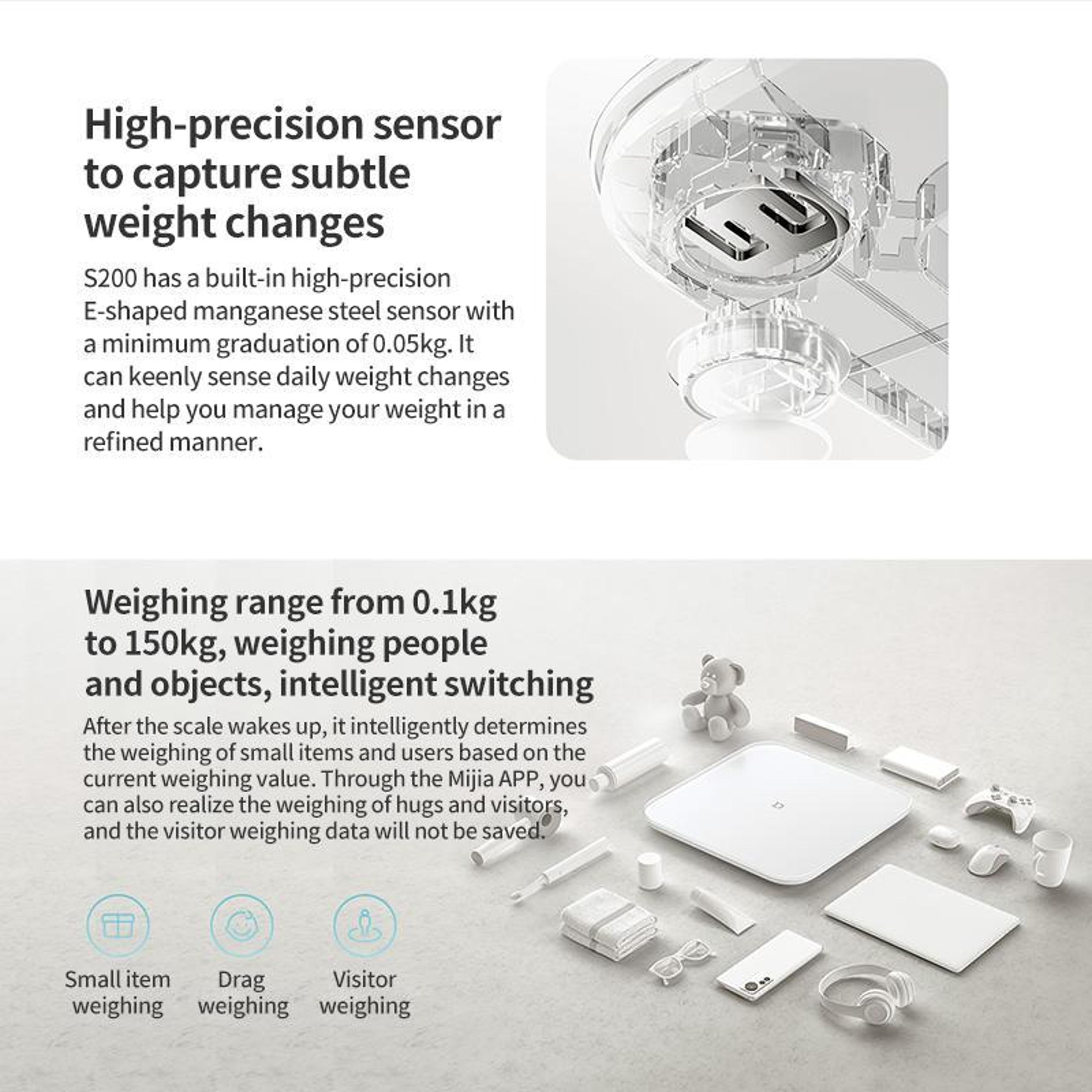 Smart Weight Scale S200 High Precision Bluetooth Body Scale 2