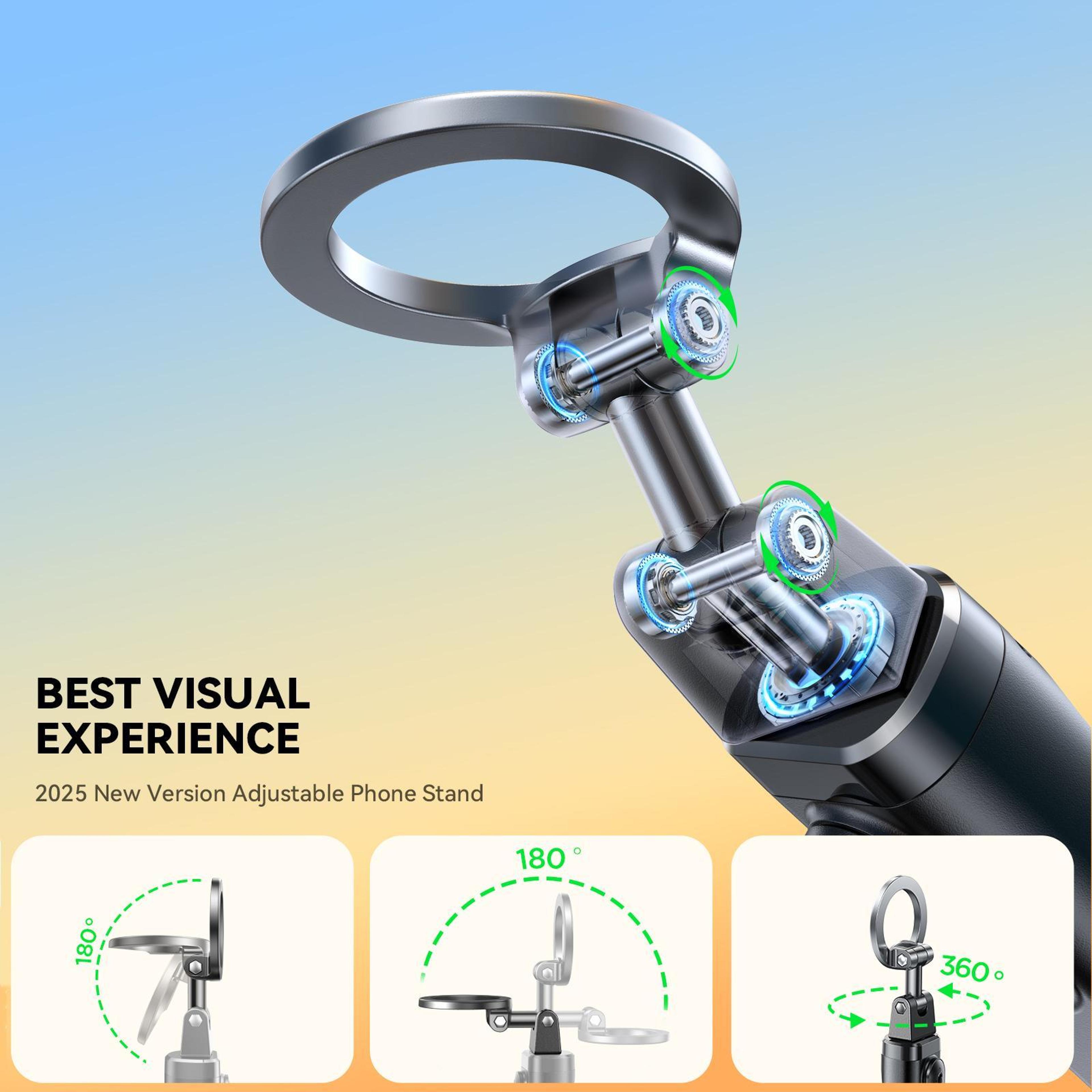 Magnetic Phone Holder  Selfie Stick Tripod With Bluetooth Remote 7