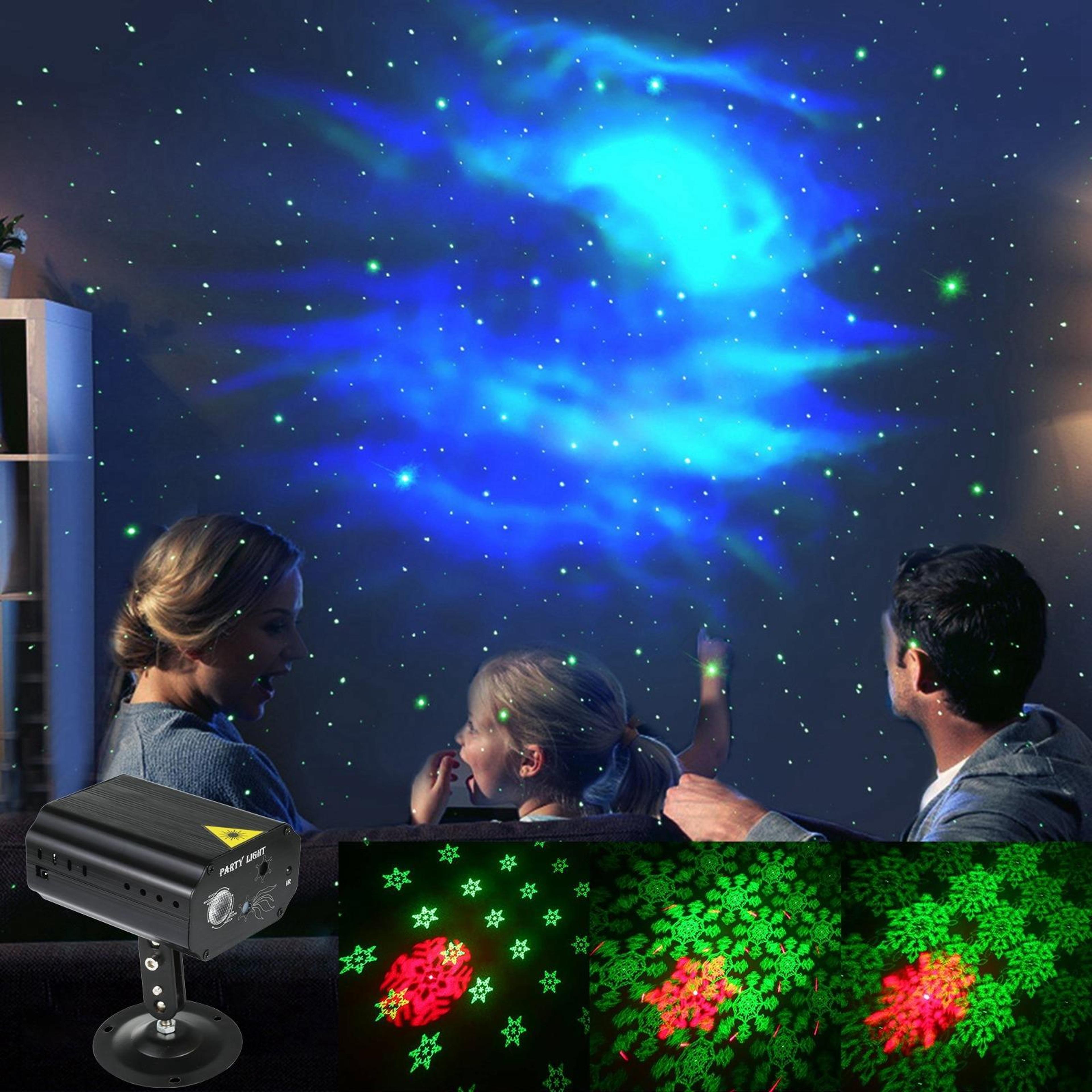 Remote Control LED Snow Projector Laser Stage Light For Parties  Holiday Decor 5