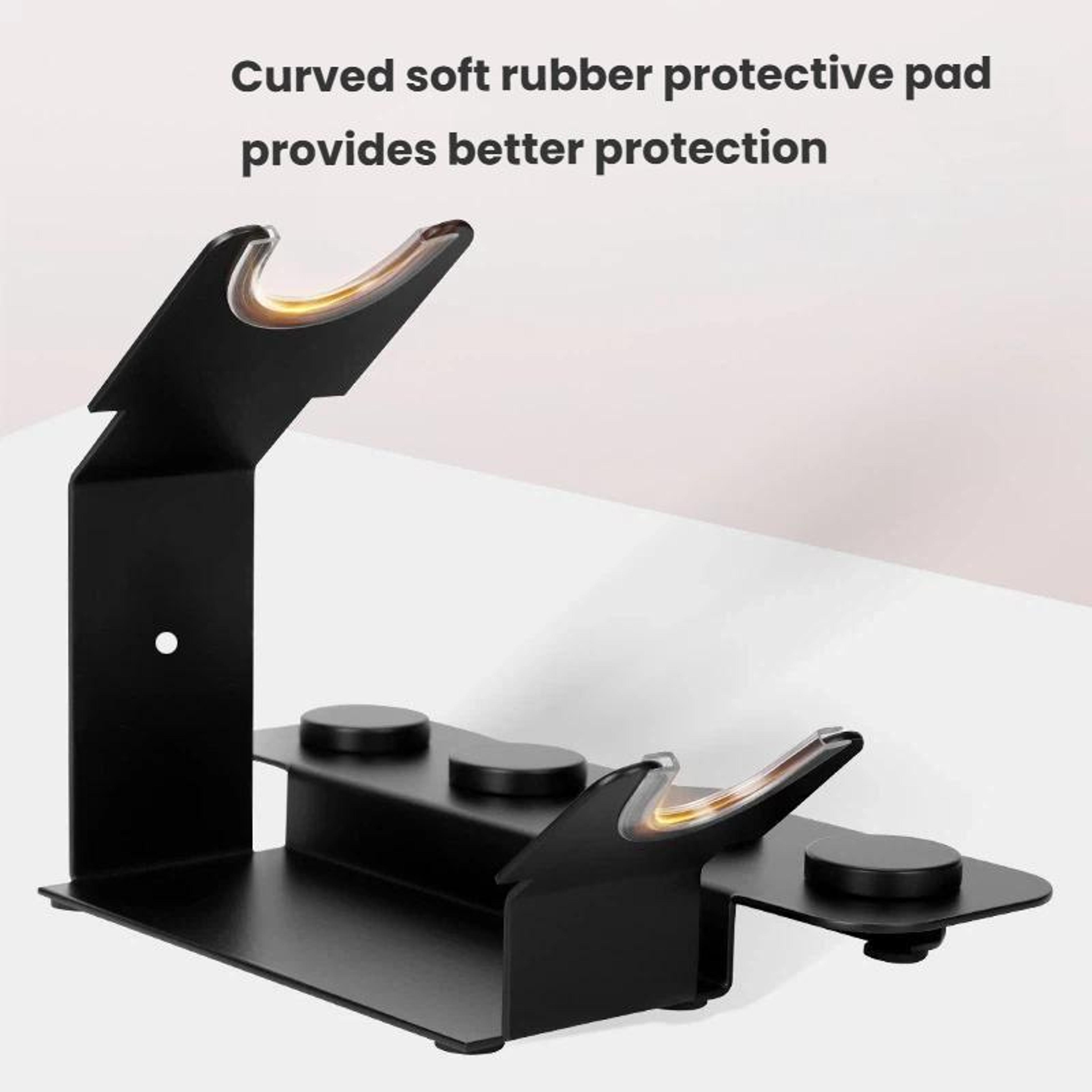 Hair Dryer Stand With Magnetic Nozzle Storage Holder For Attachments 3