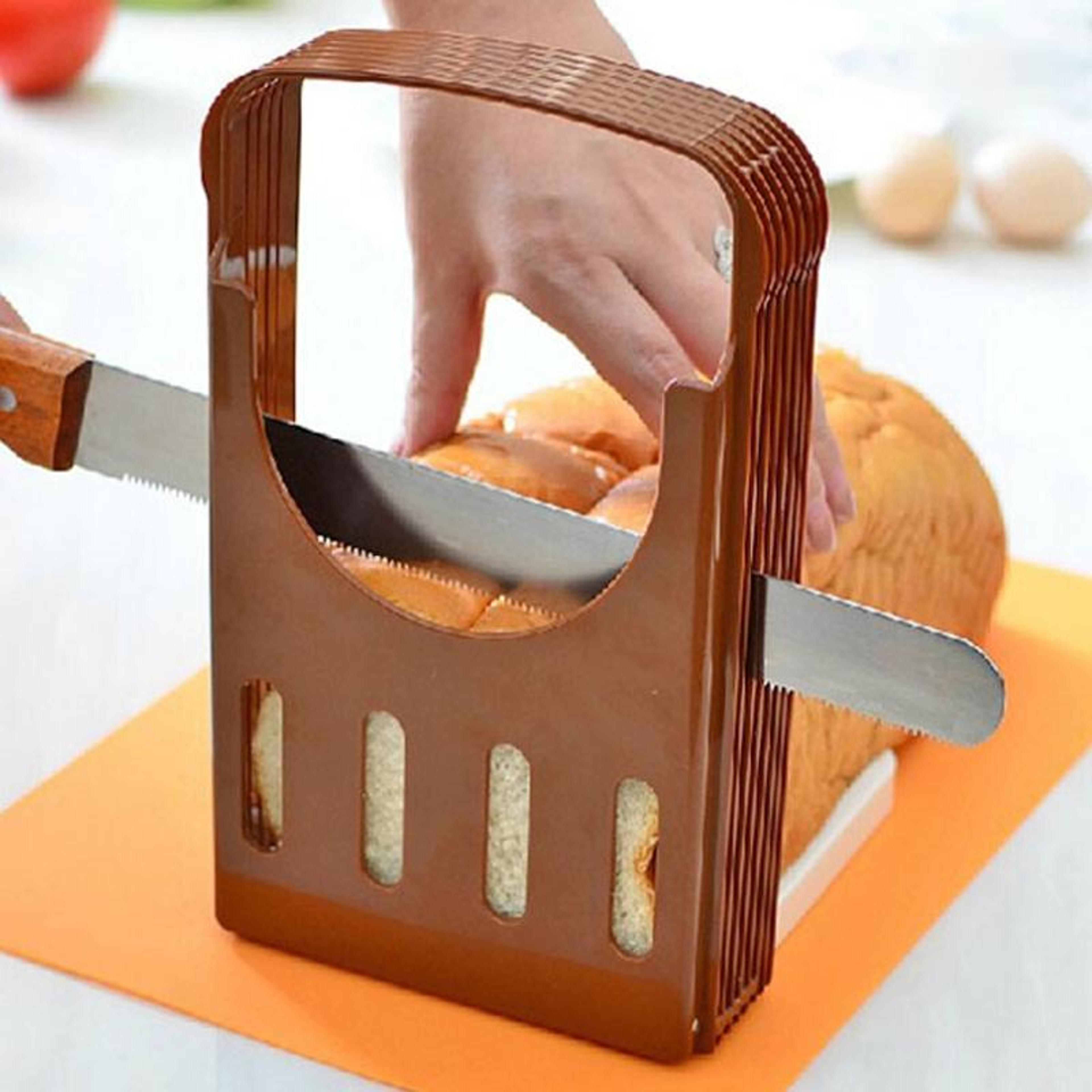 PrecisionSlice Bread Loaf Cutter Guide Adjustable Bread Slicer For Homemade Loaves  Toast 5