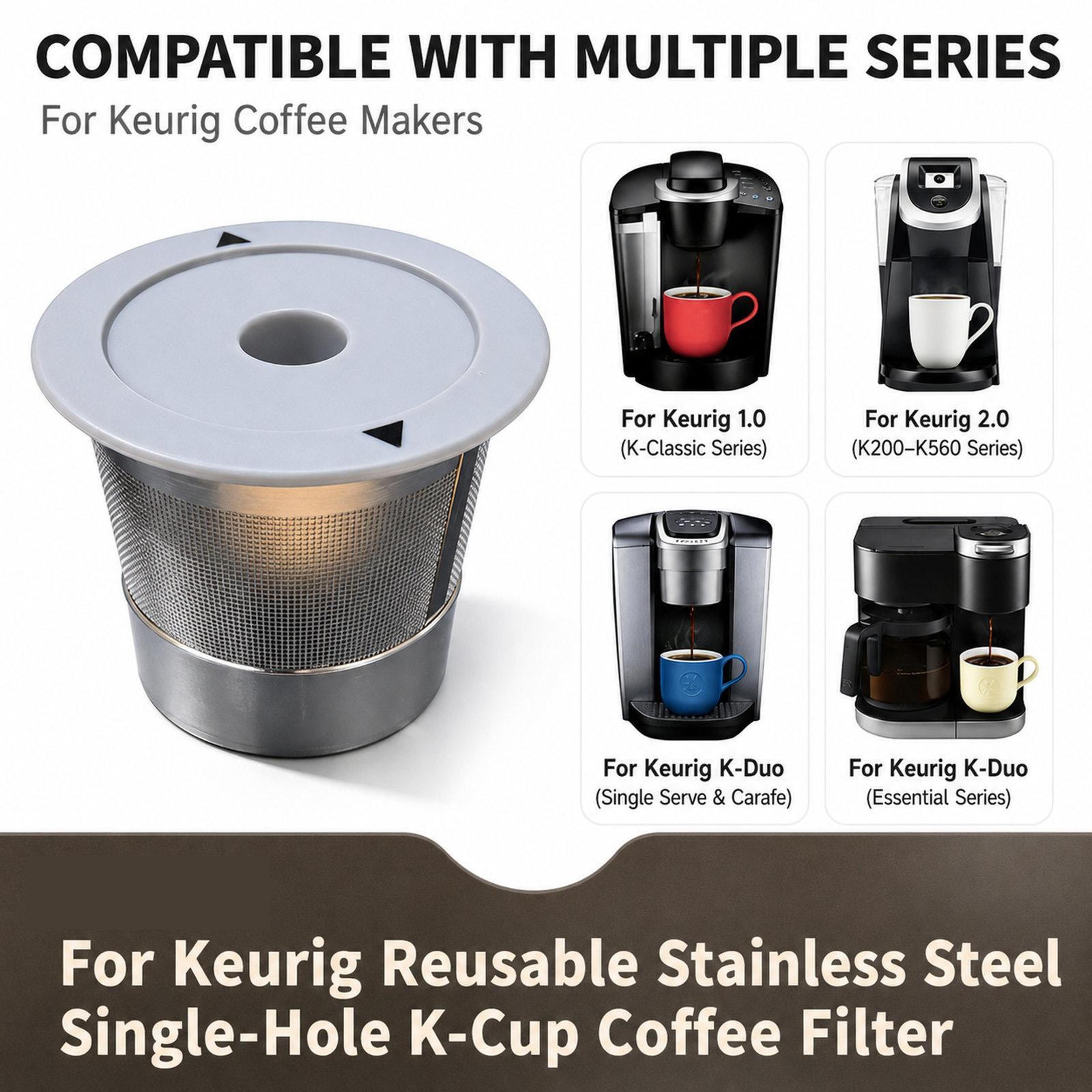 Reusable K Cups For Keurig Stainless Steel Coffee Filter Refillable Pod 1