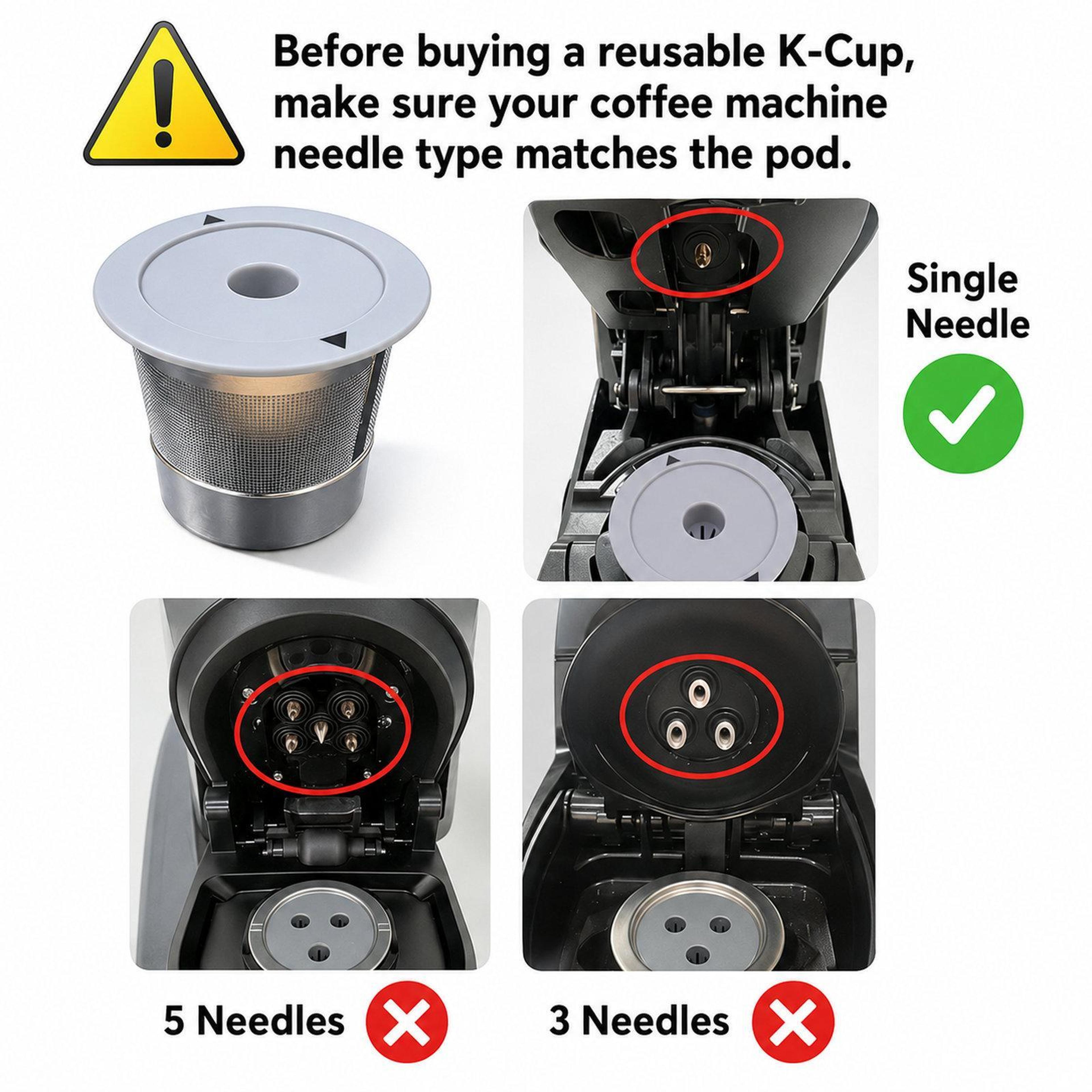 Reusable K Cups For Keurig Stainless Steel Coffee Filter Refillable Pod 7