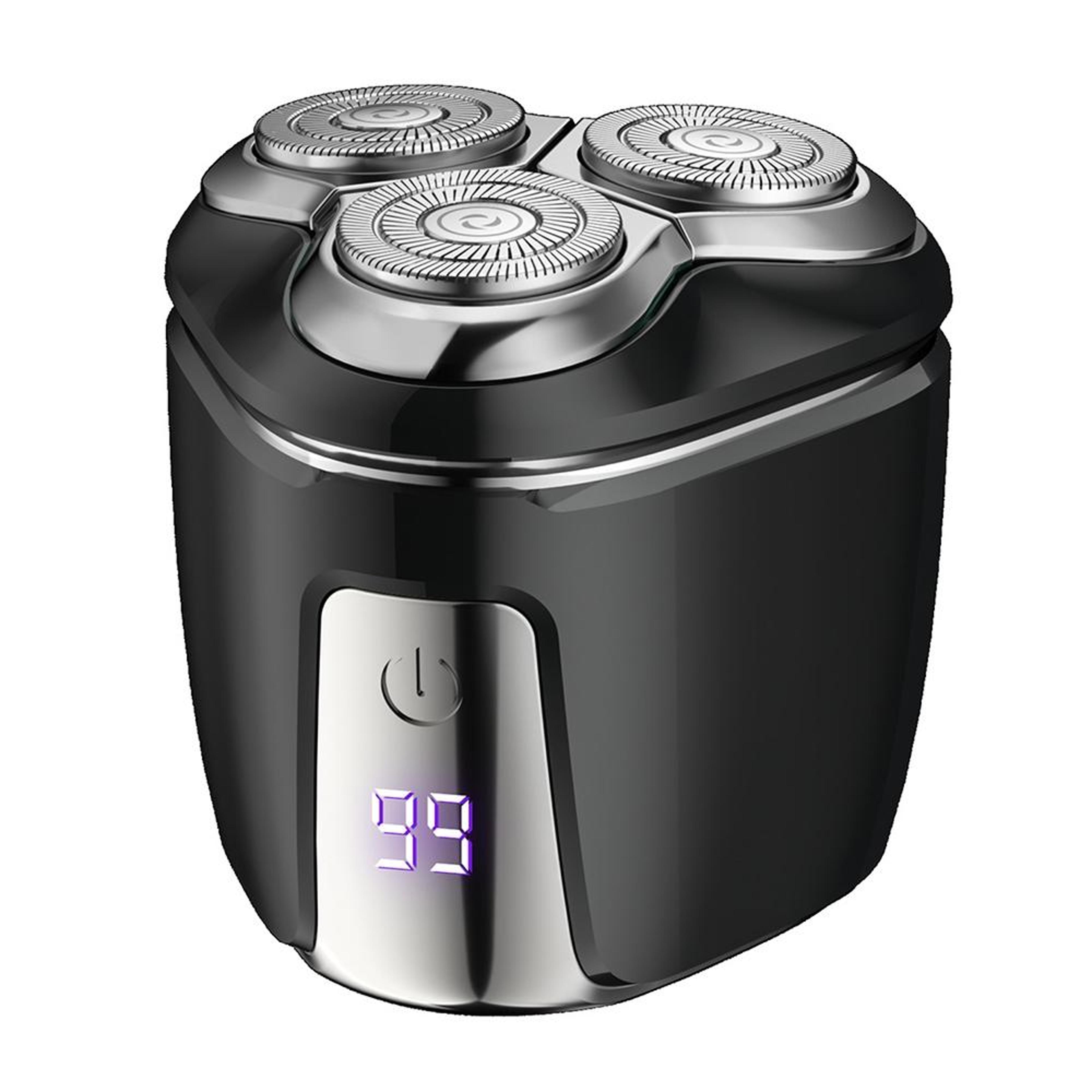 mini magnetic electric head shaver with smart led display portable travel shaver