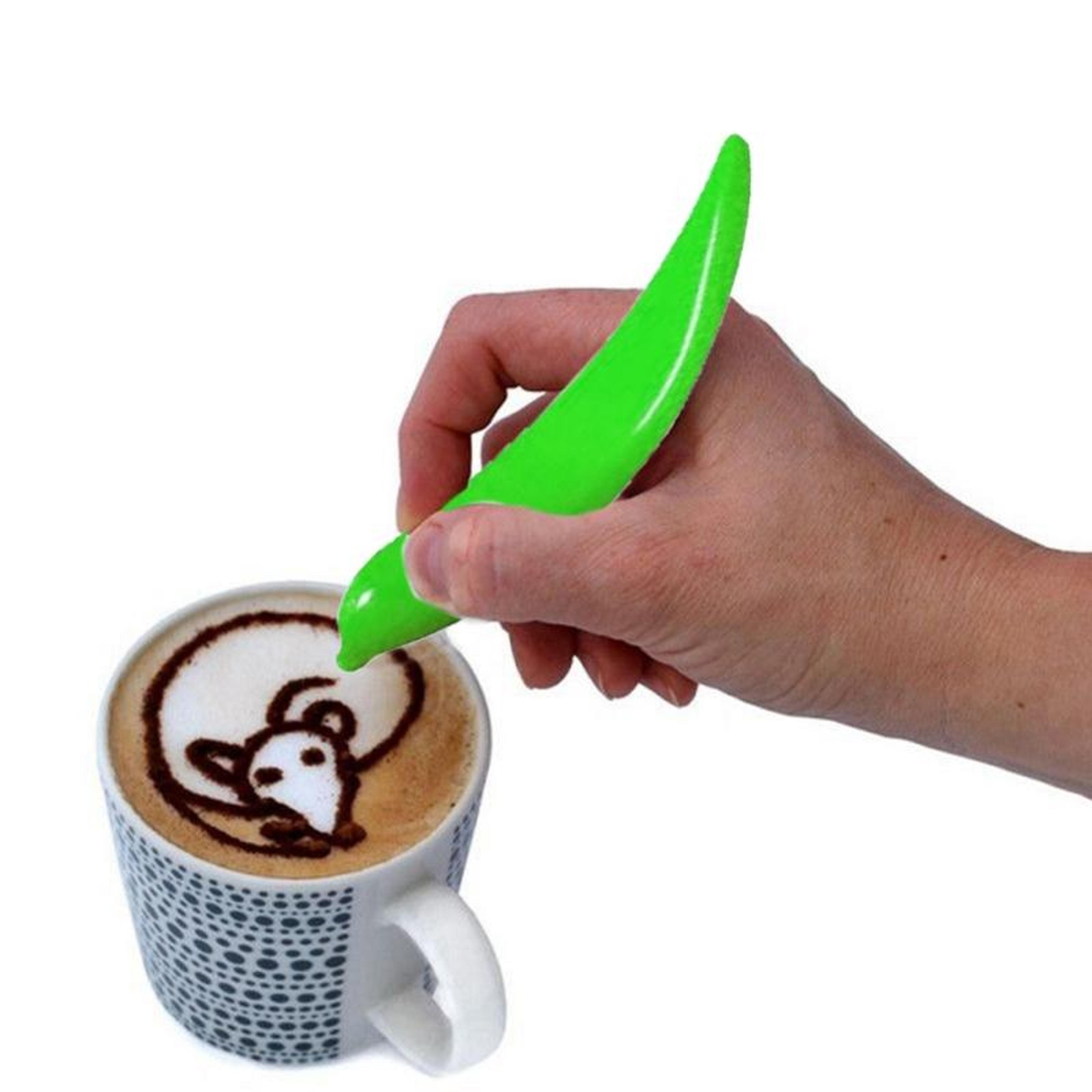 Electric Latte Art Pen Coffee Decorating Pen For Cakes Desserts And Pastry Designs 8