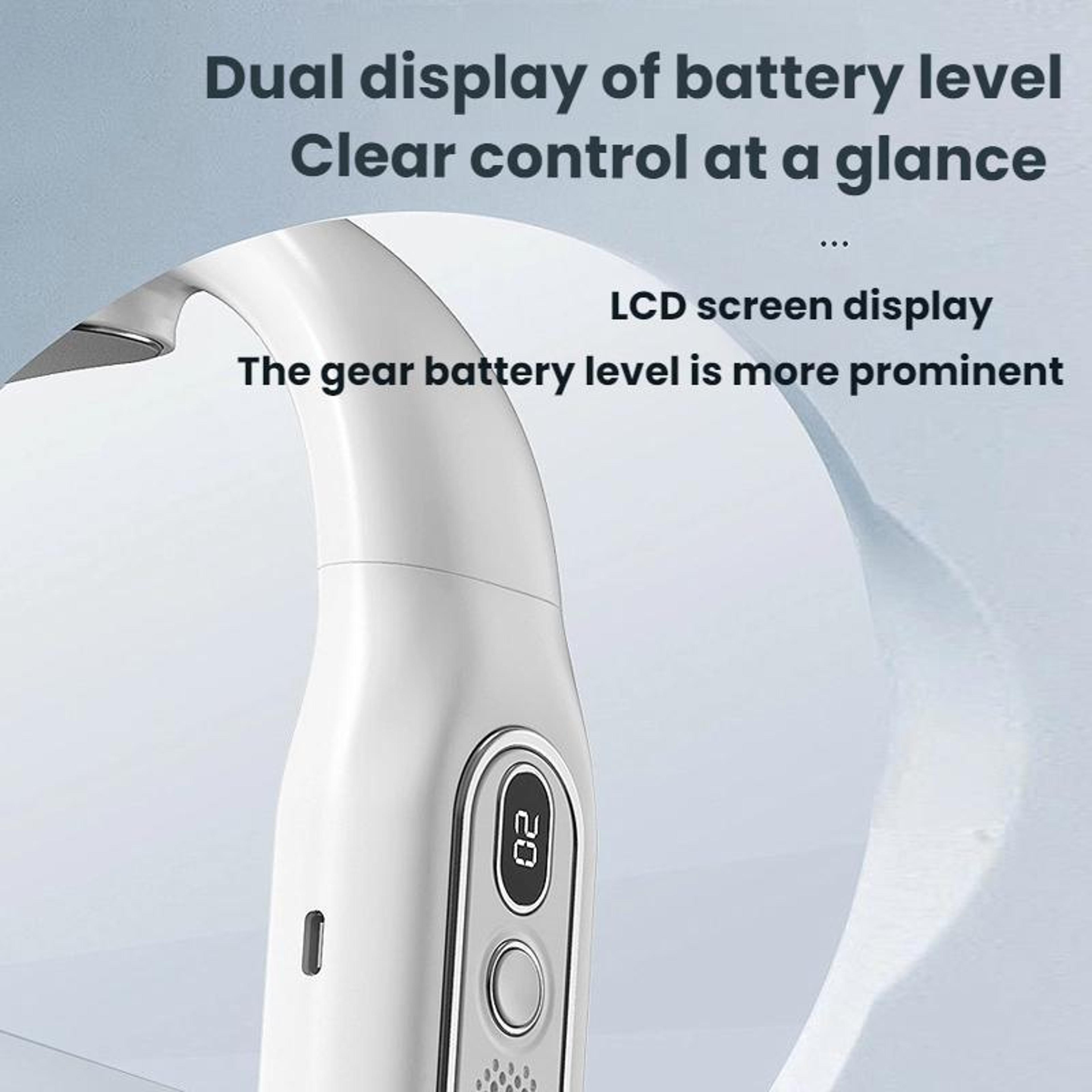 Portable Bladeless Neck Fan With Digital Display Foldable Rechargeable Wearable Cooling Fan 5