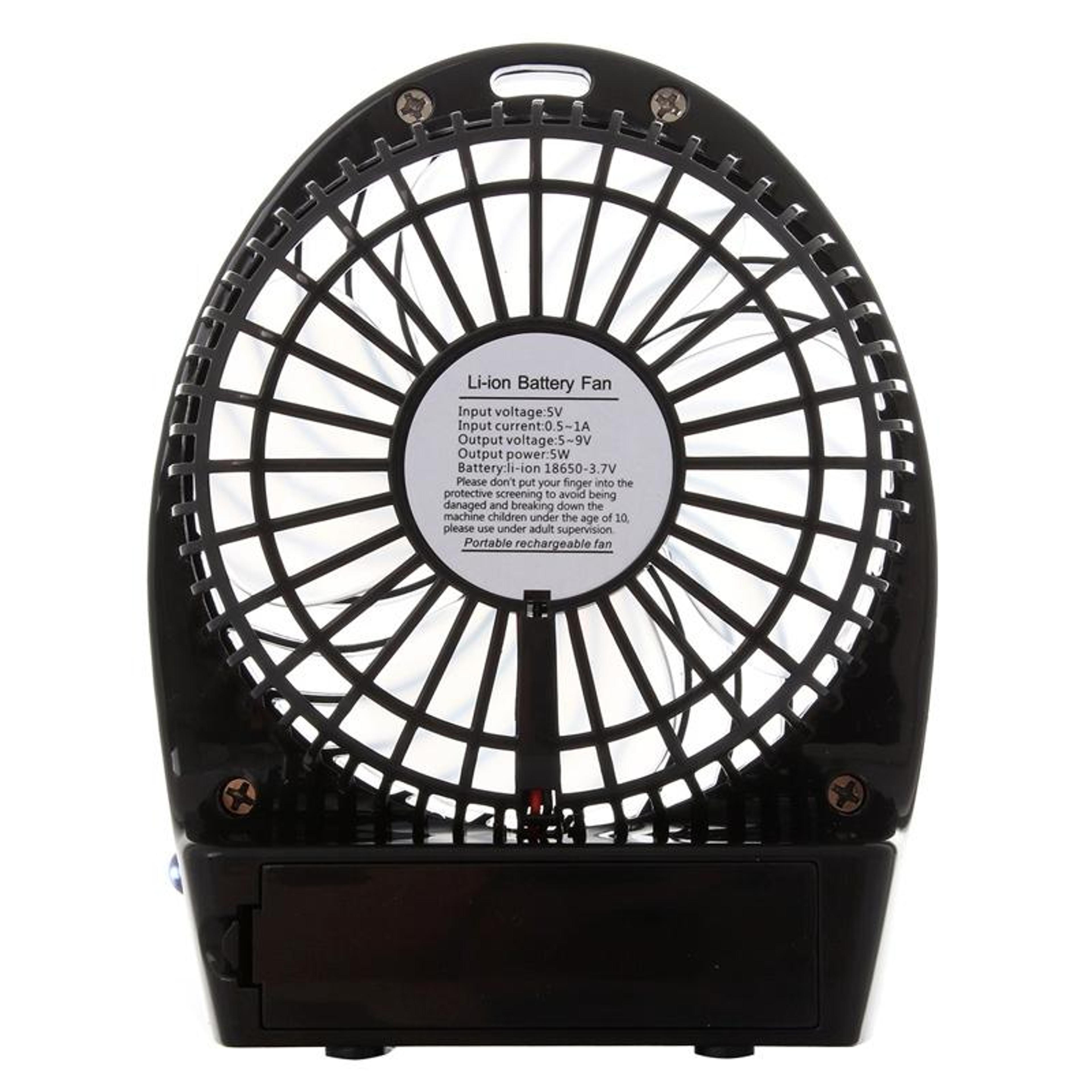Portable Rechargeable Fan With Clip USB Battery Powered Speed Personal Cooling Fan 2
