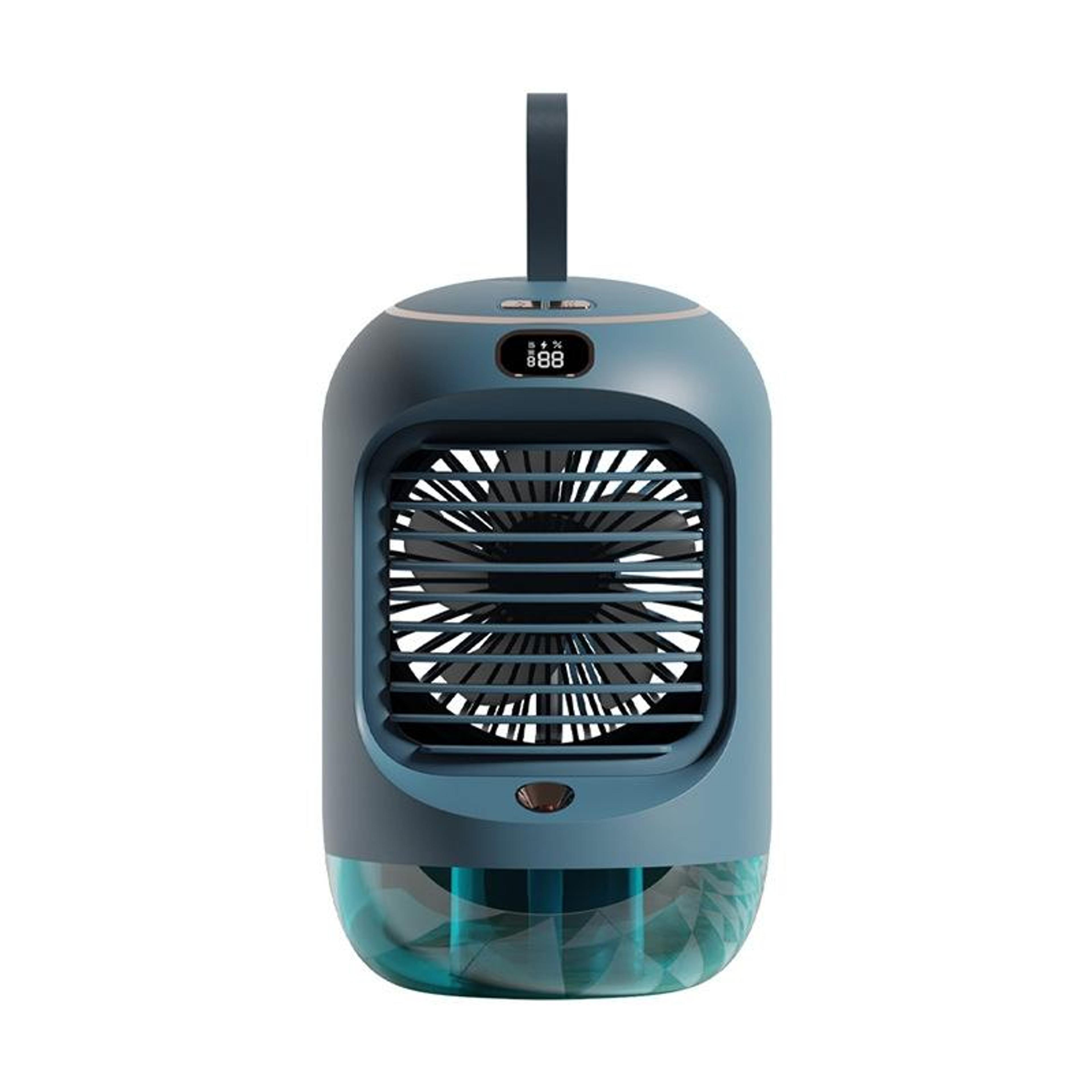 portable air cooler with humidifier fan digital display and oscillating mist cooling